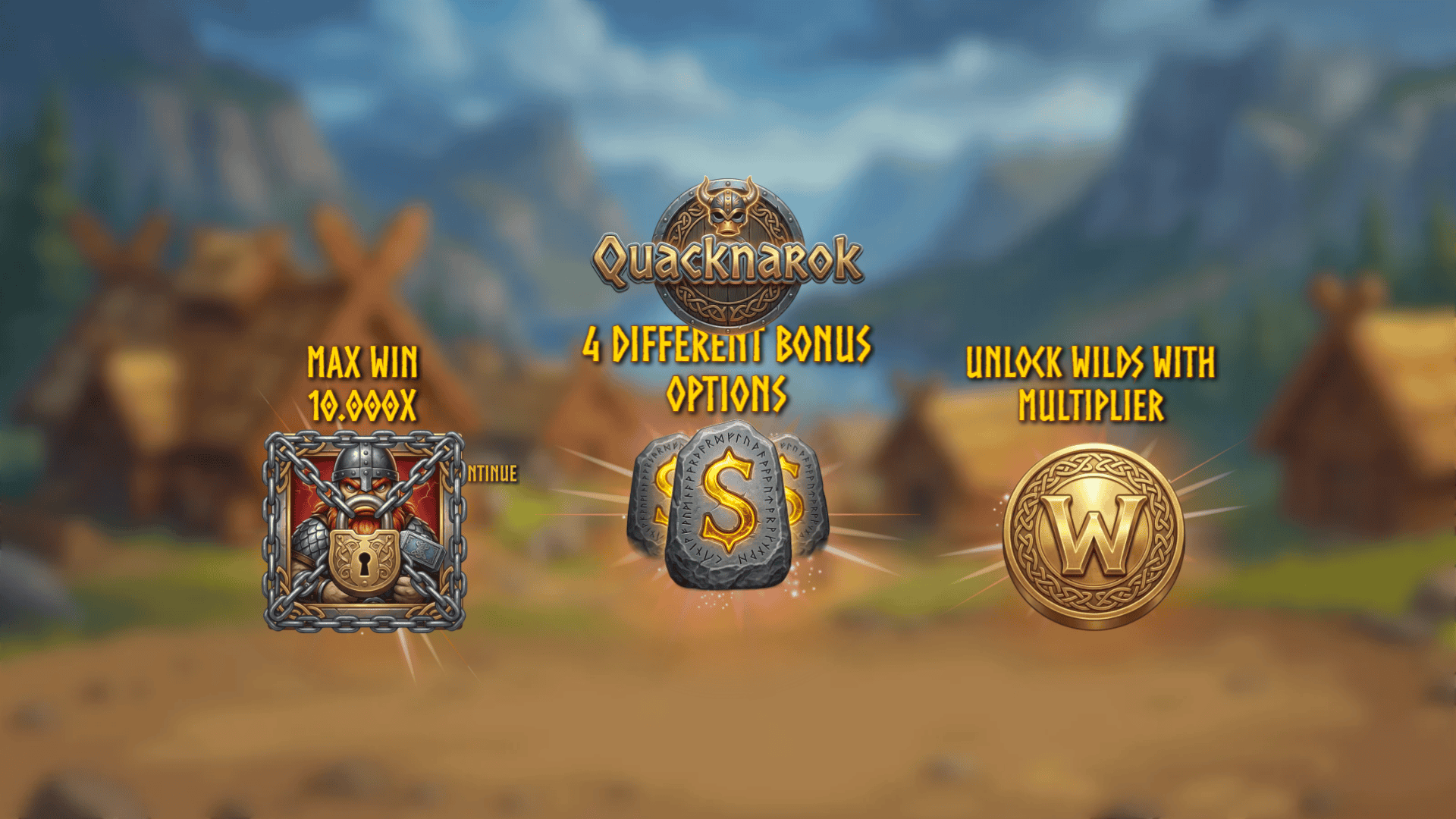 Quacknarok slot intro screen