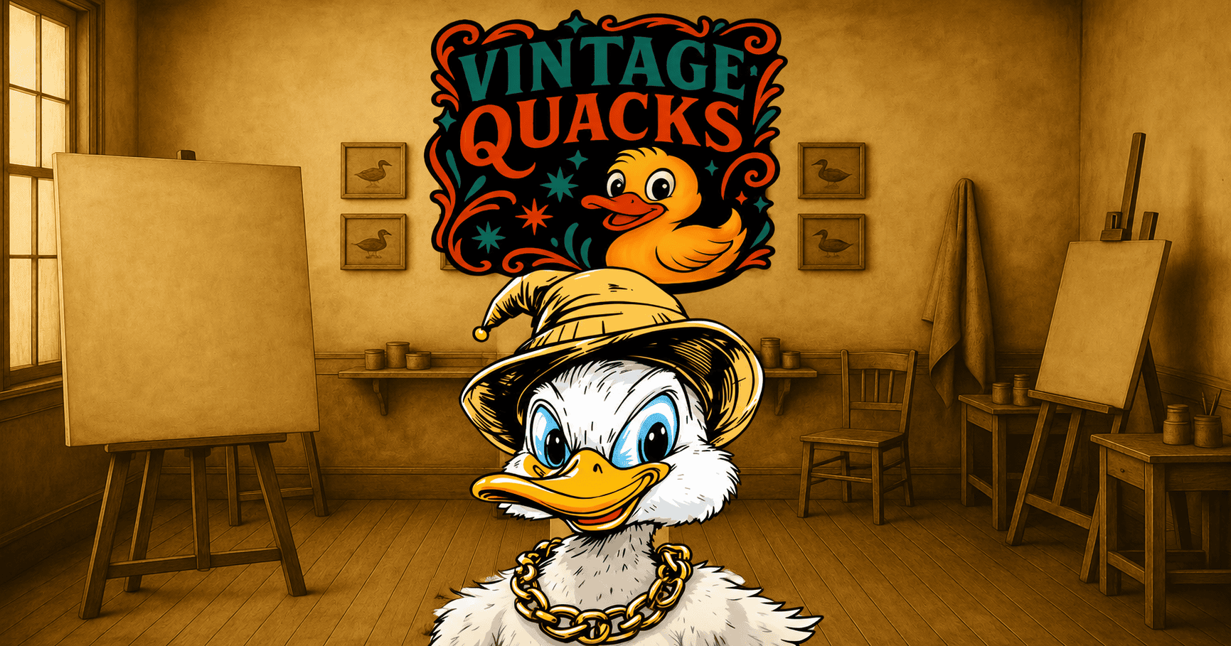 Vintage Quacks Slot Demo by Big Ducking Wings slot cover image