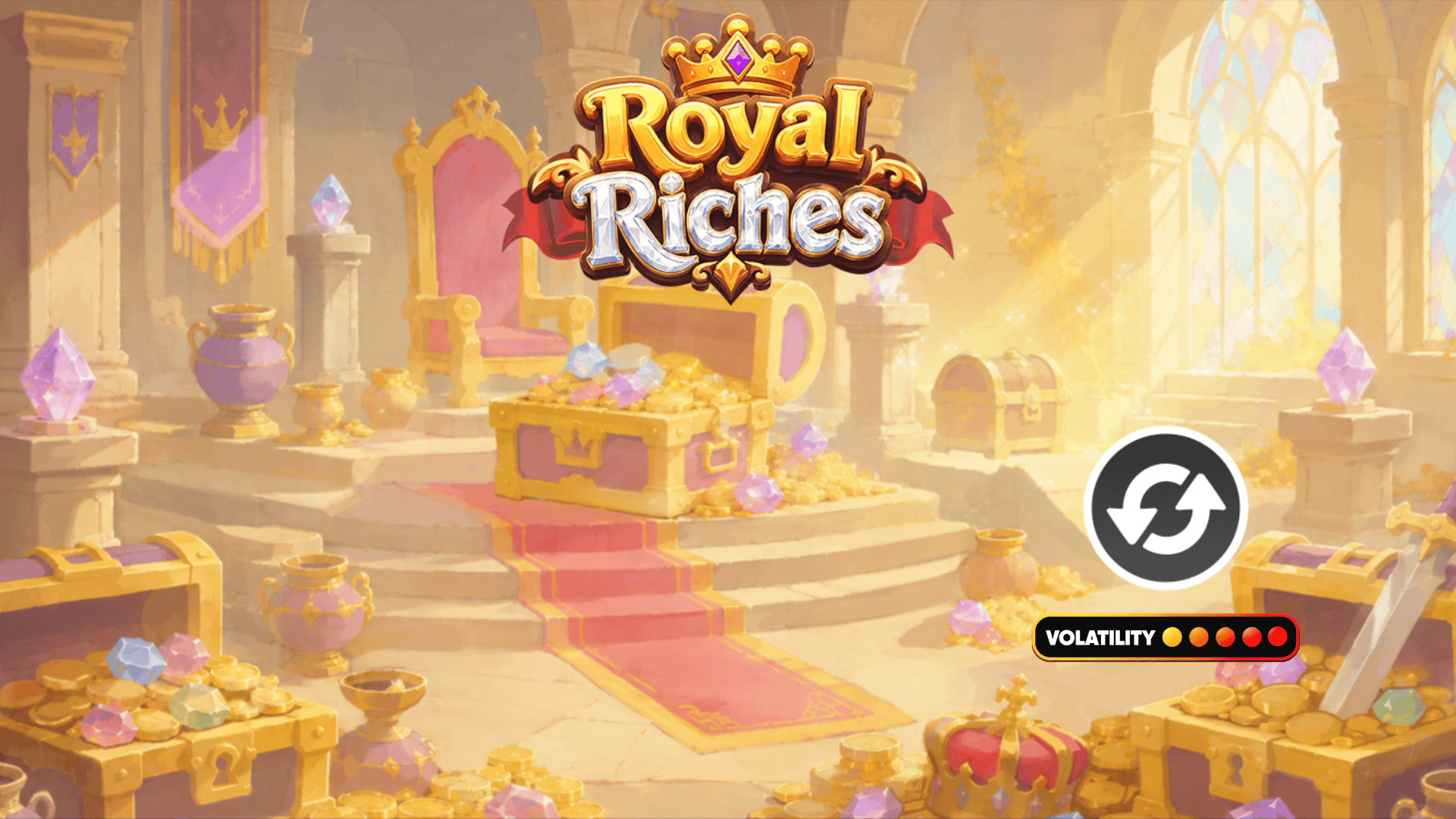 Royal Riches slot intro screen