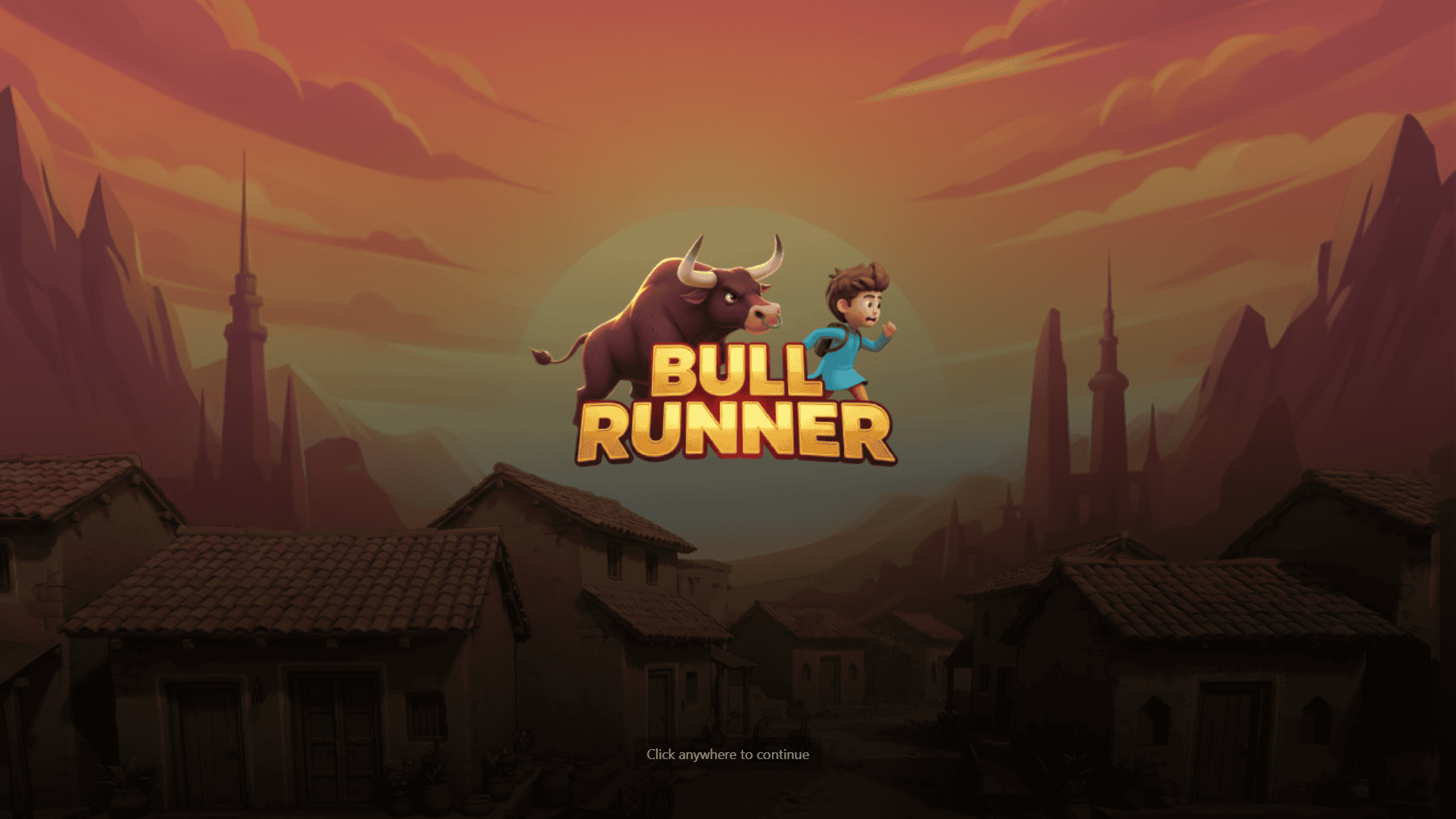 Bull Runner slot intro screen