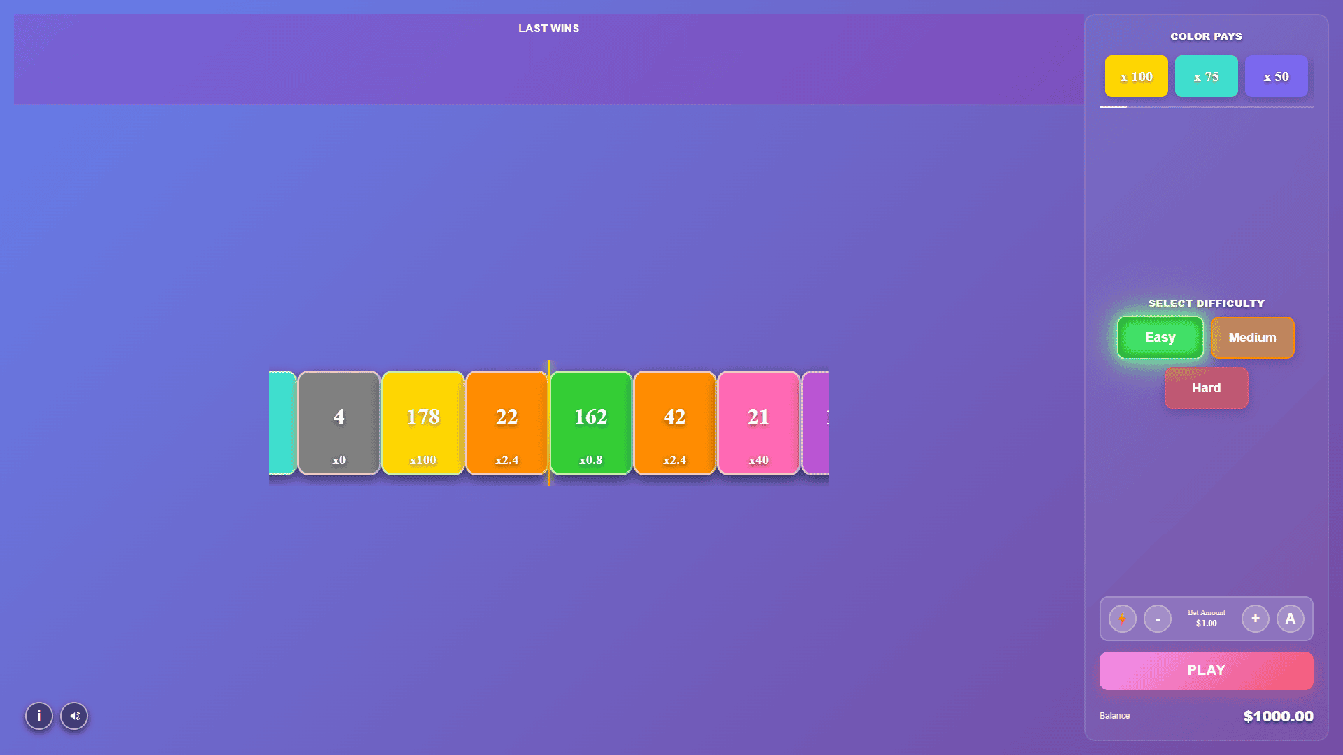 Color Prediction slot gameplay reels