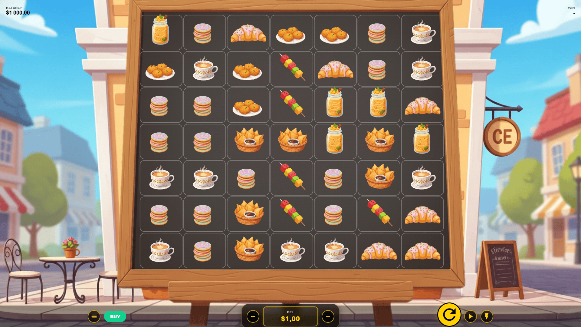 Dessert Rush slot gameplay reels