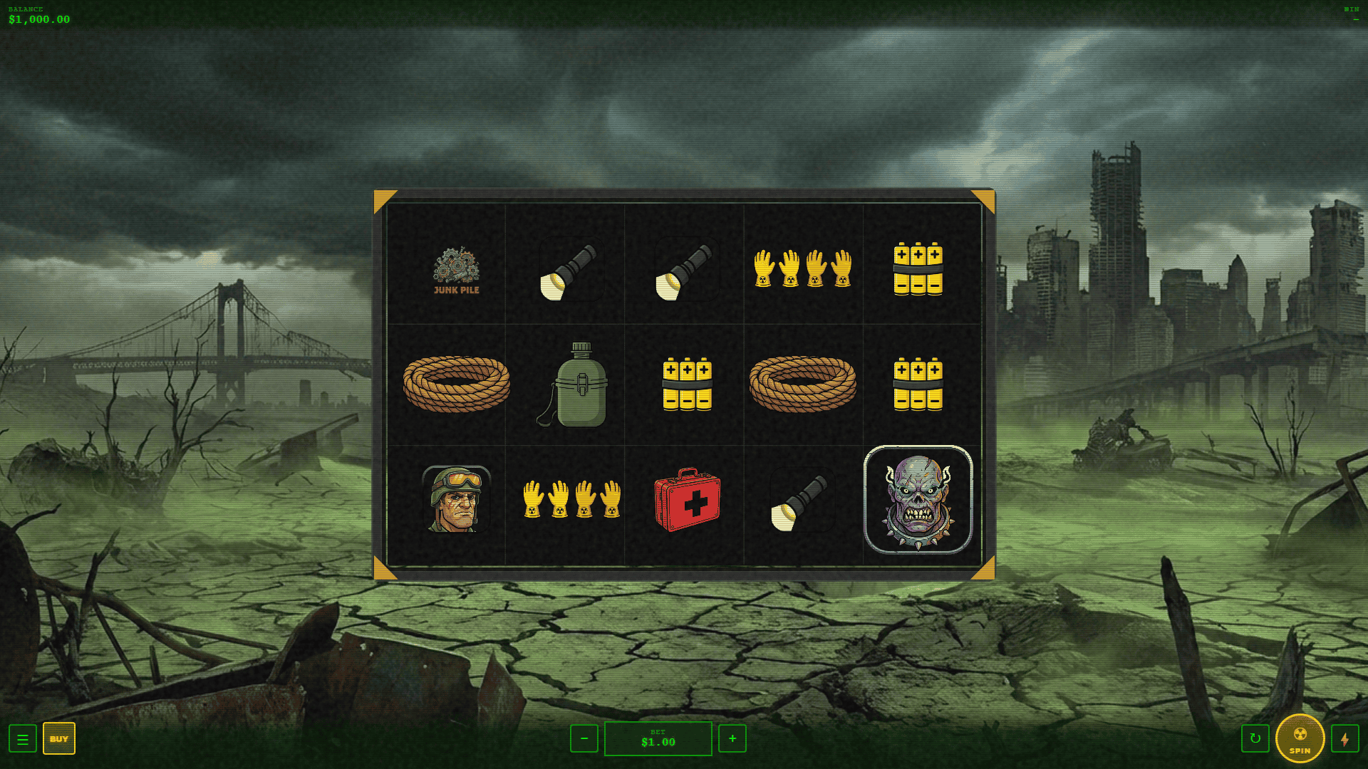 Doomsday slot gameplay reels