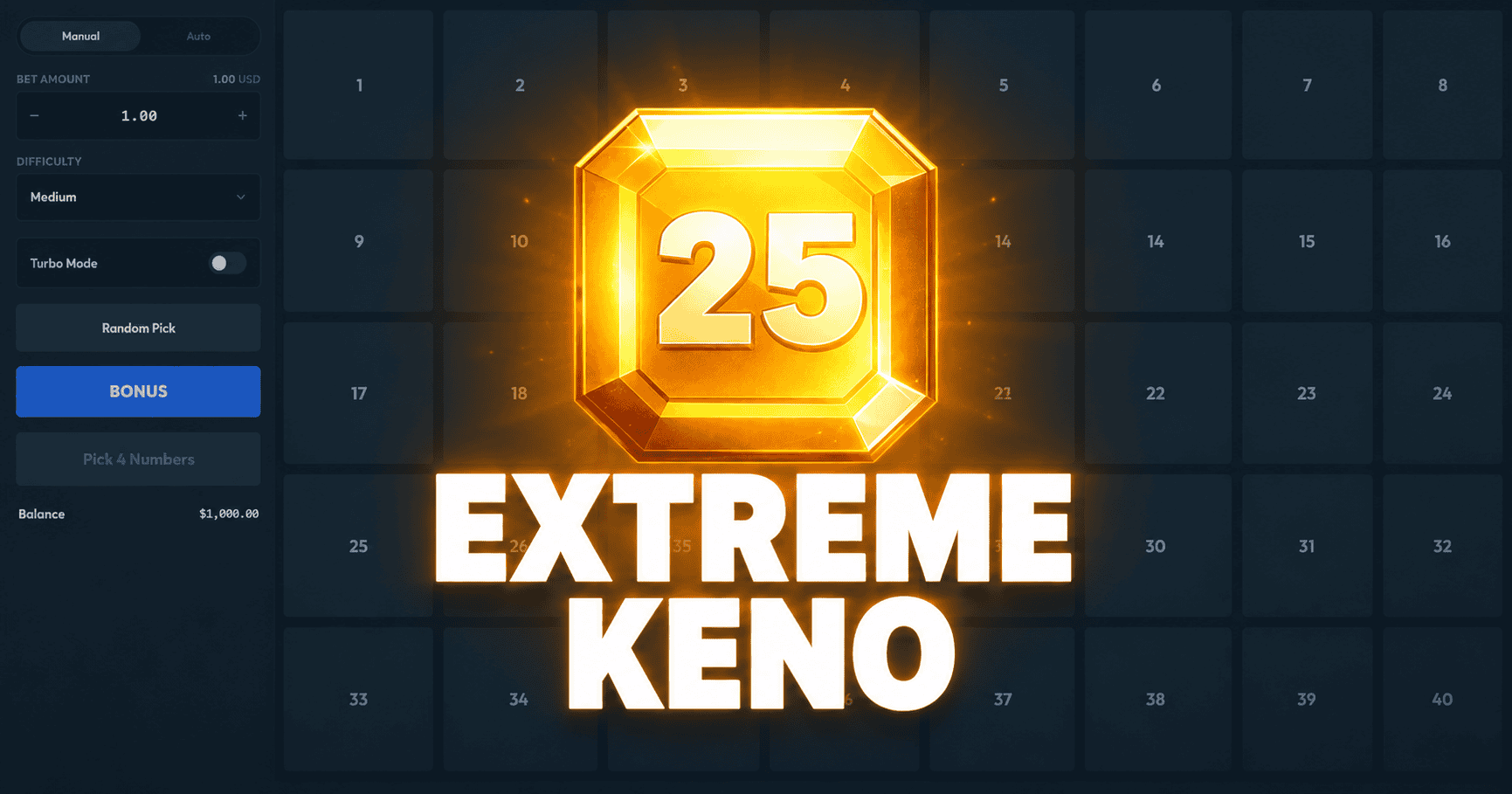 Extreme Keno Slot Demo by Bolly Games slot cover image