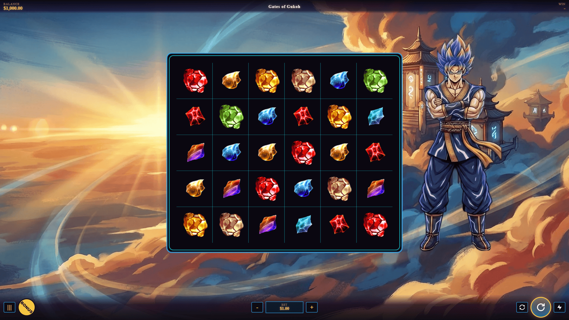 Gates of Gukoh slot gameplay reels
