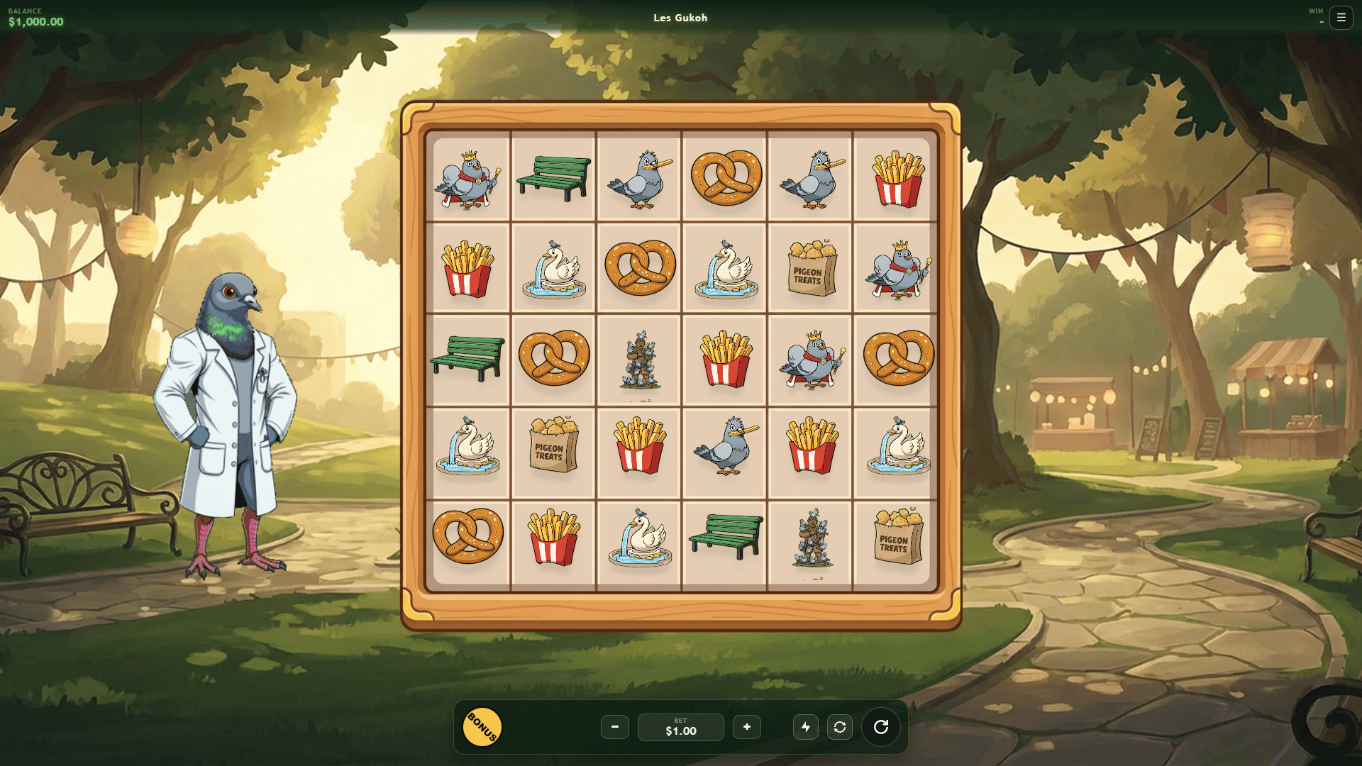 Les Gukoh slot gameplay reels