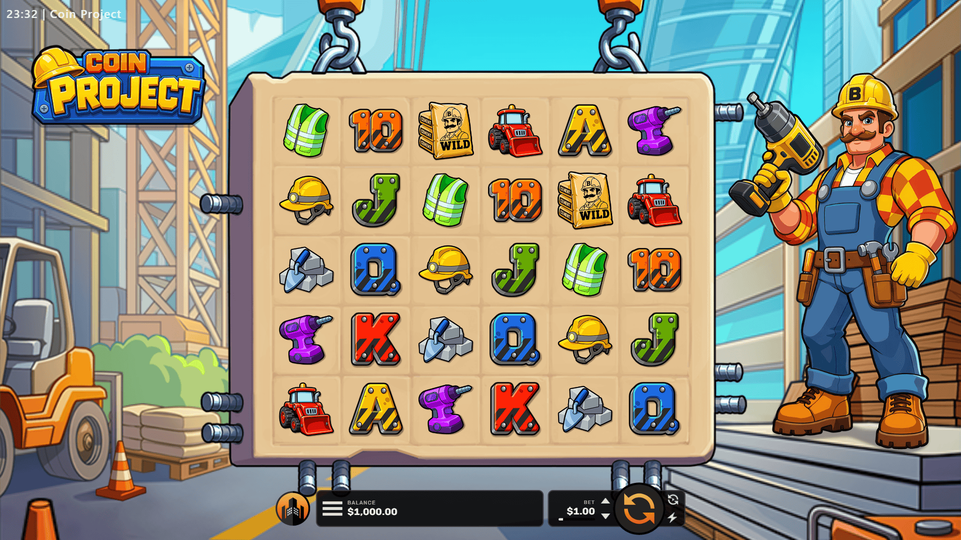 Coin Project slot gameplay reels