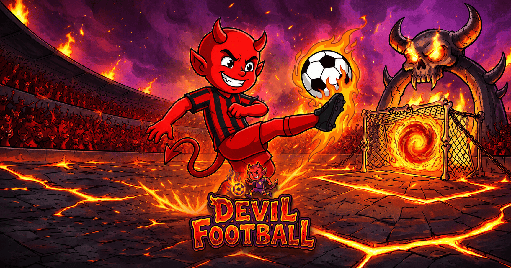 Devil Football Slot Demo by Darkbyte slot cover image