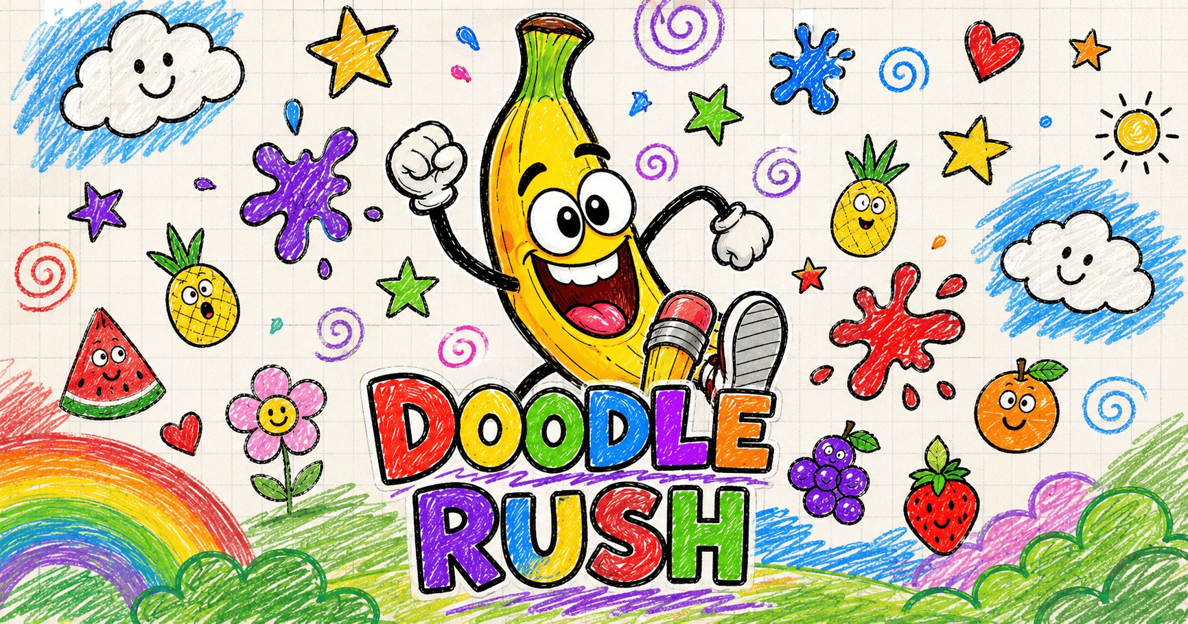 Doodle Rush Slot Demo by Darkbyte slot cover image