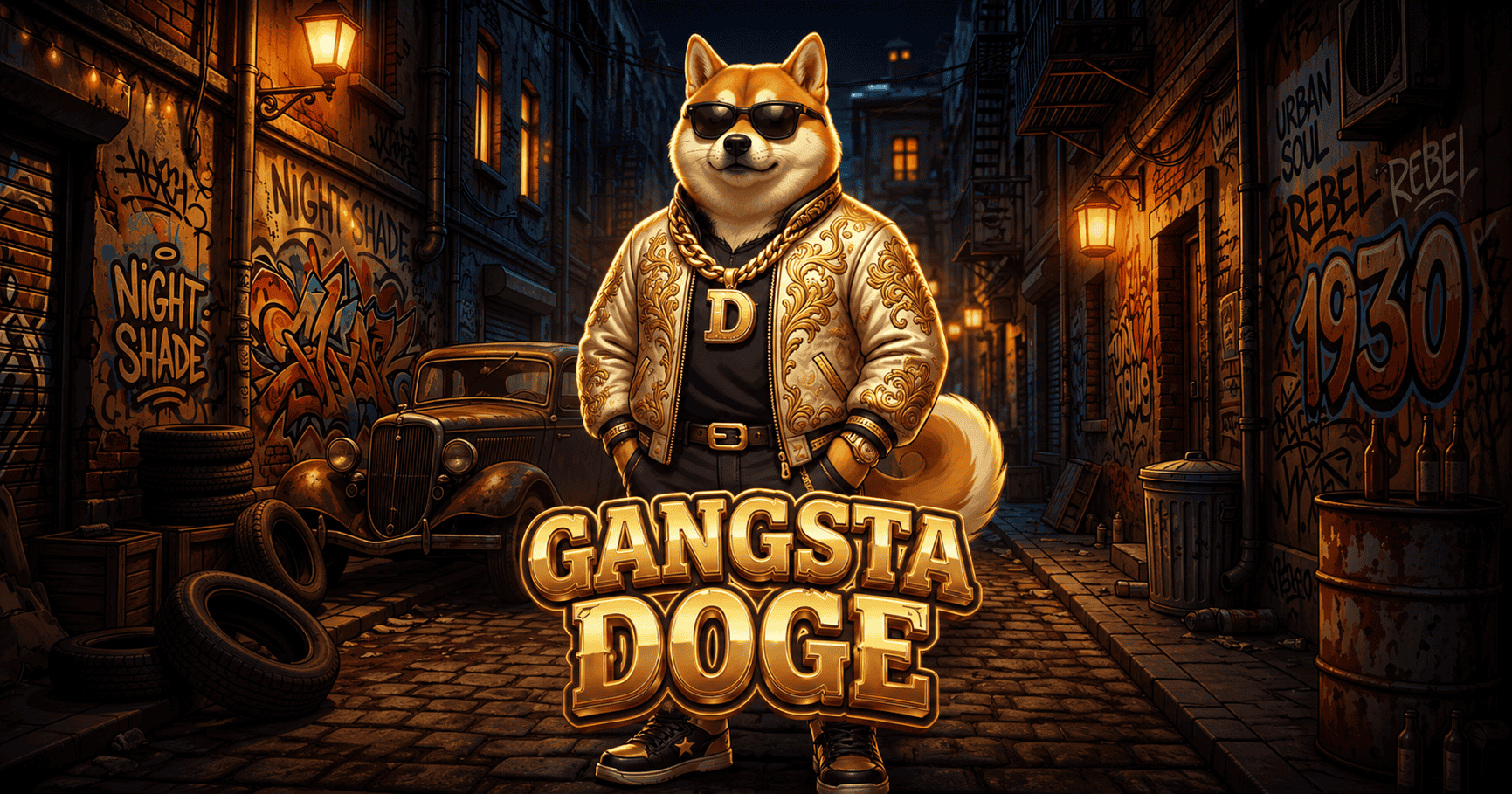 Gangsta Doge Slot Demo by Darkbyte slot cover image