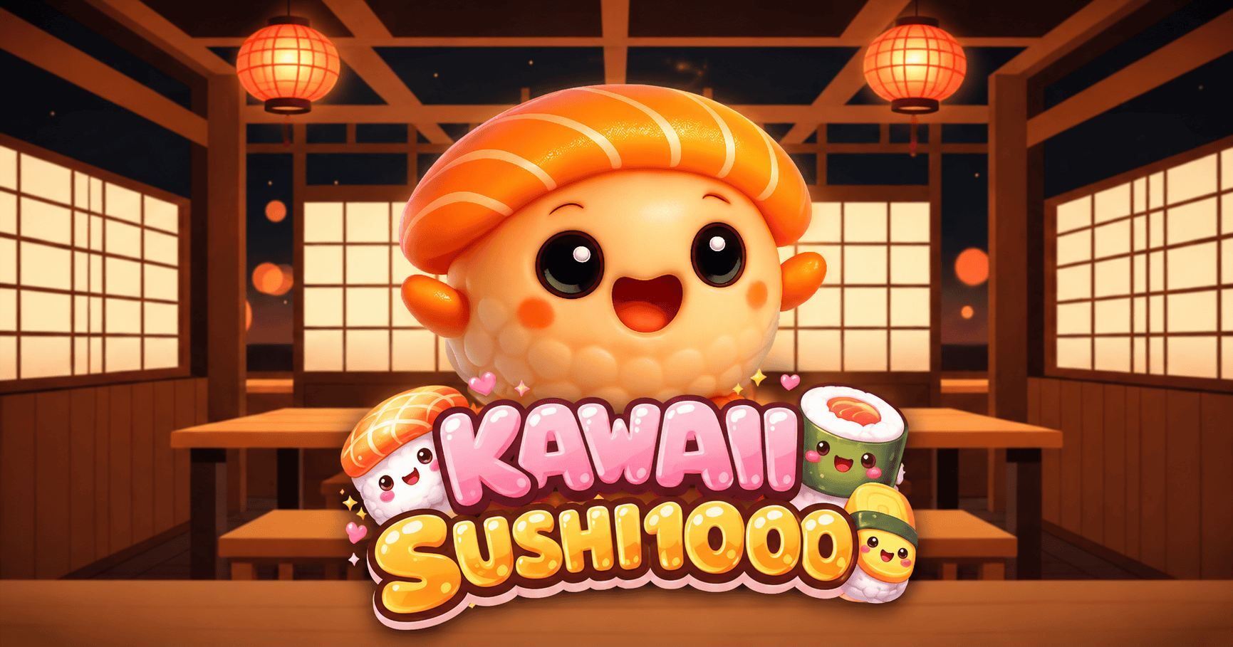 Kawaii Sushi 1000 Slot Demo by Darkbyte slot cover image