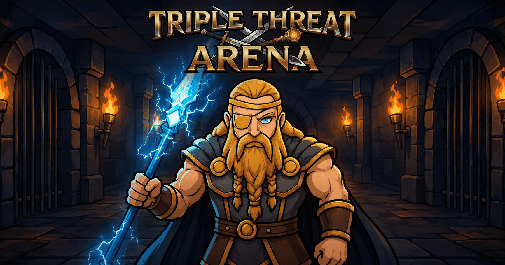 Triple Threat Arena Slot Demo by Darkbyte slot cover image