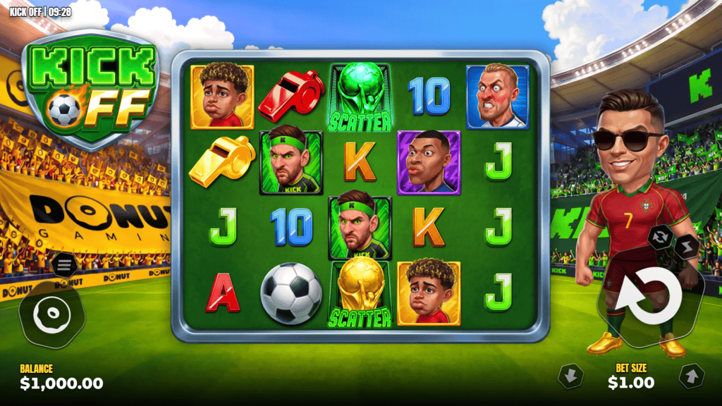 Donutgaming kick off slot game preview