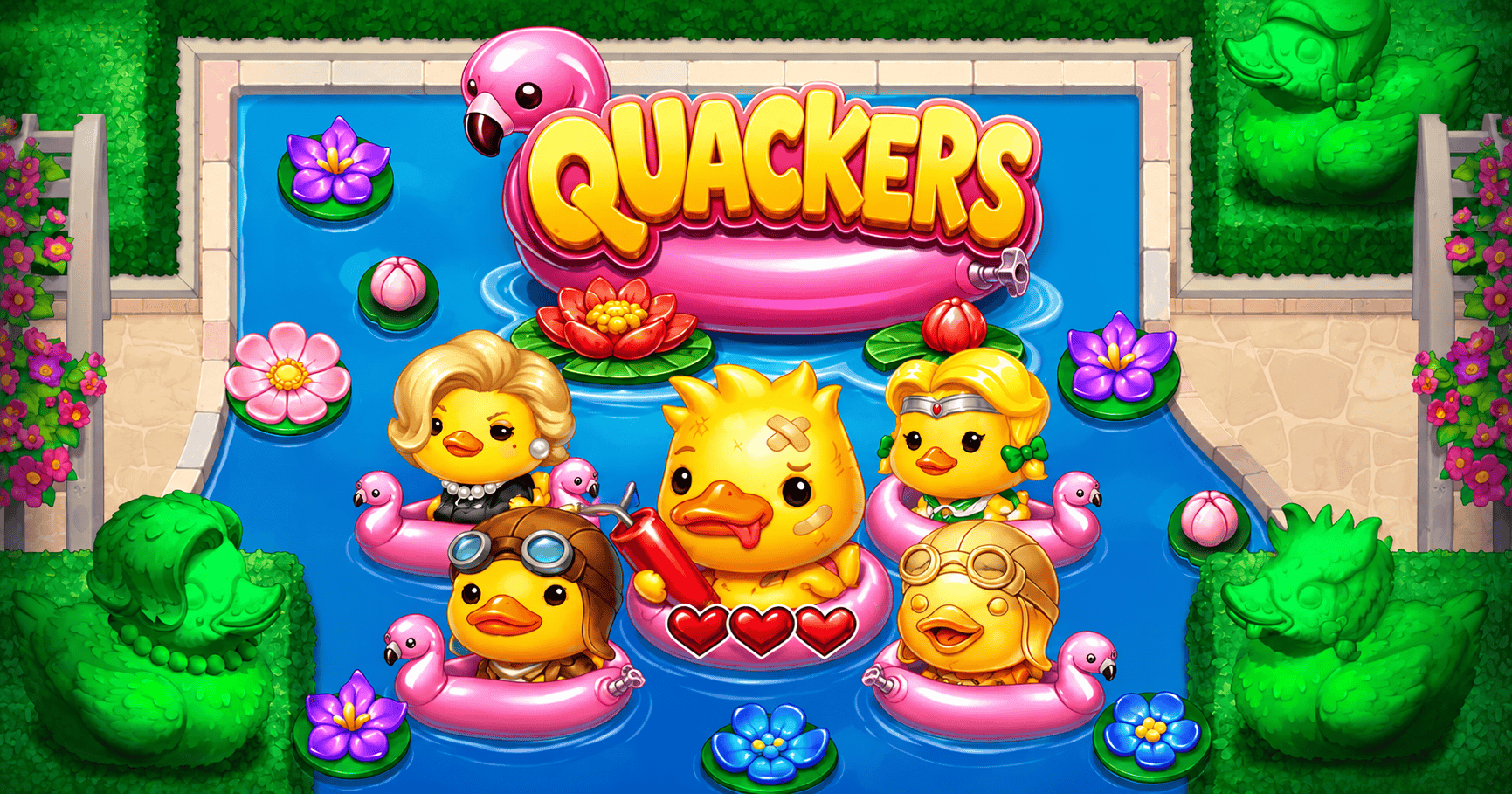 Quackers Slot Demo by ELK Studios slot cover image