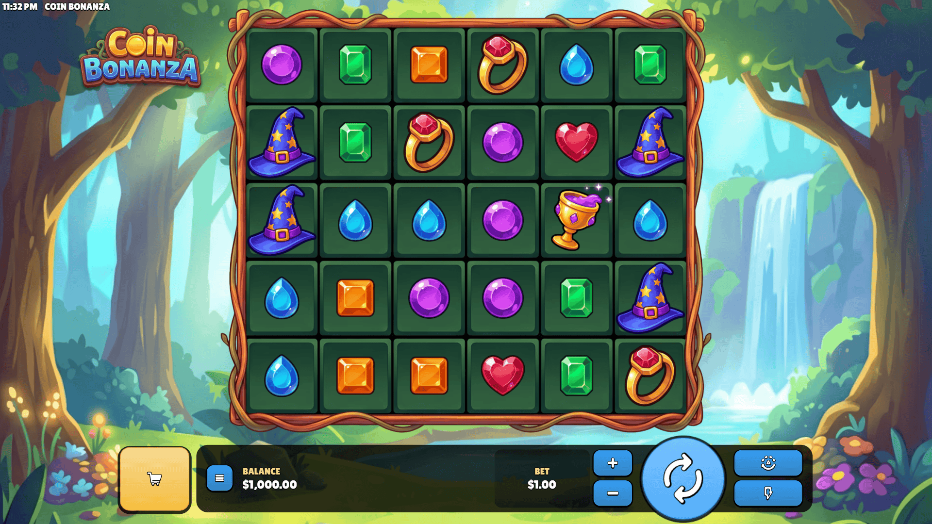 Coin Bonanza slot gameplay reels