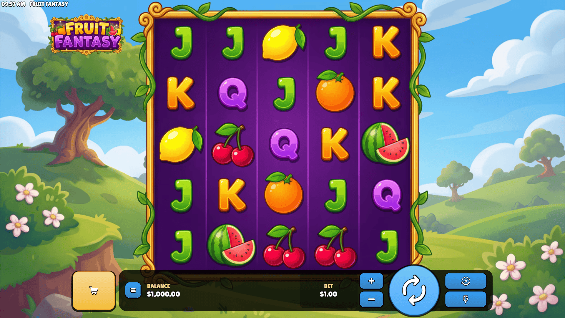 Fruit Fantasy slot gameplay reels