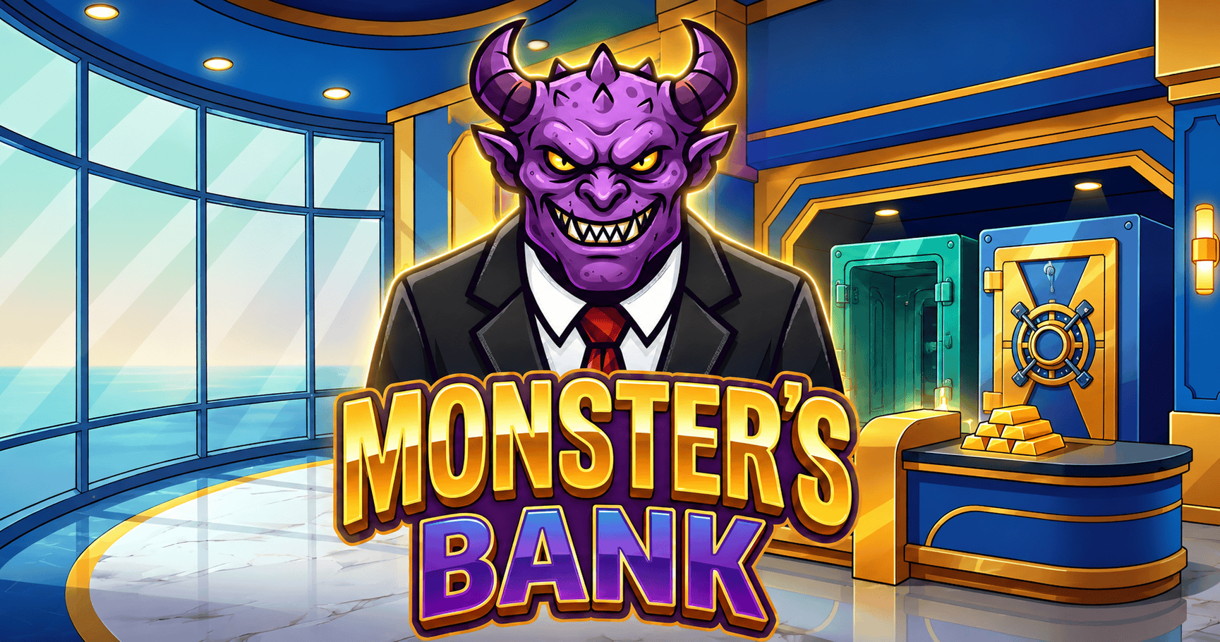 Monsters Bank Slot Demo by Golos Games slot cover image