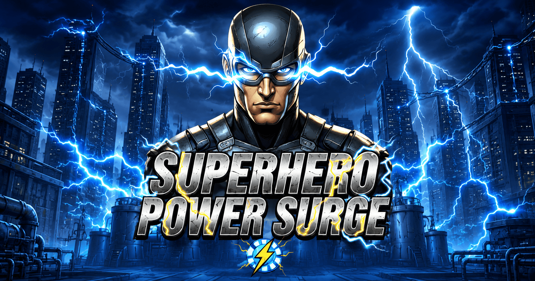 Superhero Power Surge Slot Demo by Golos Games slot cover image