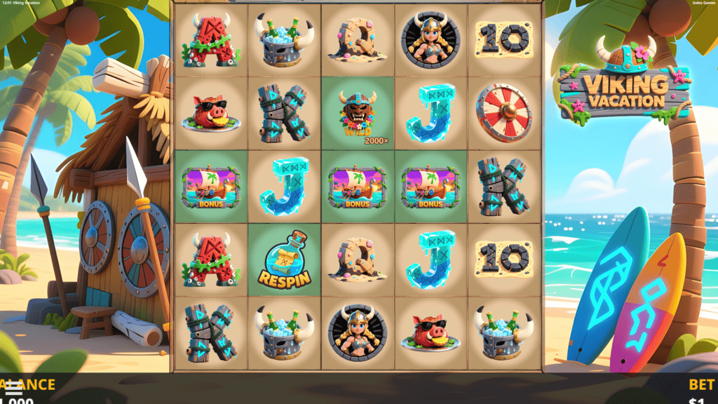 Golosgames viking vacation slot game preview