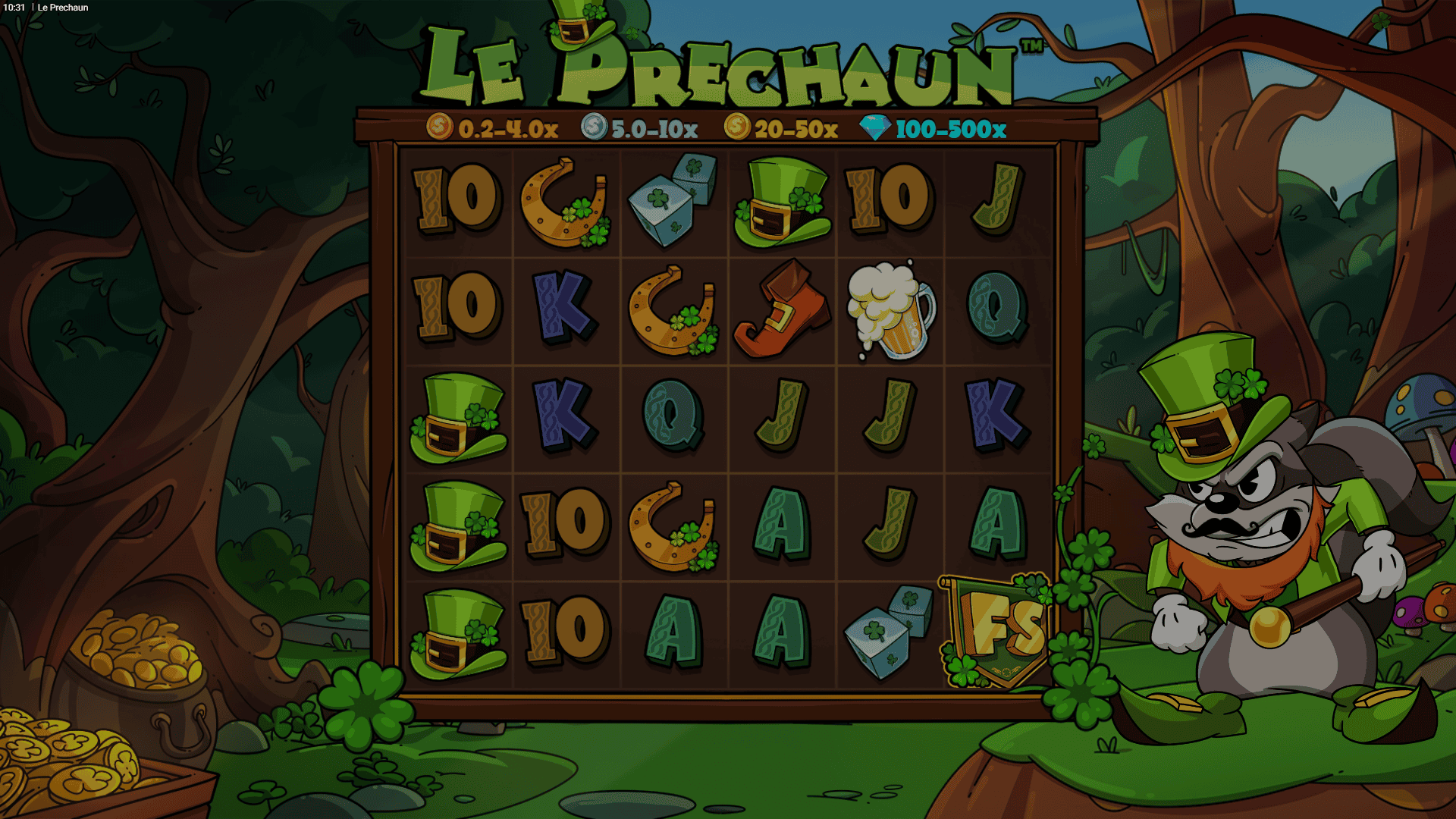 Le Prechaun slot gameplay reels