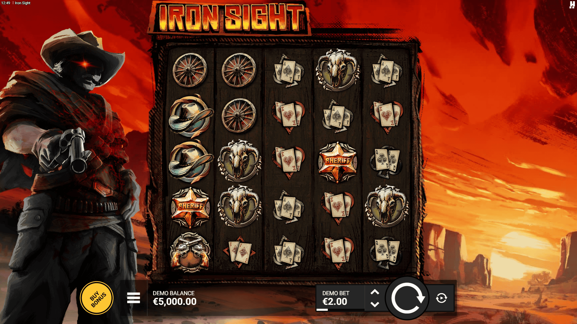 Iron Sight slot gameplay reels