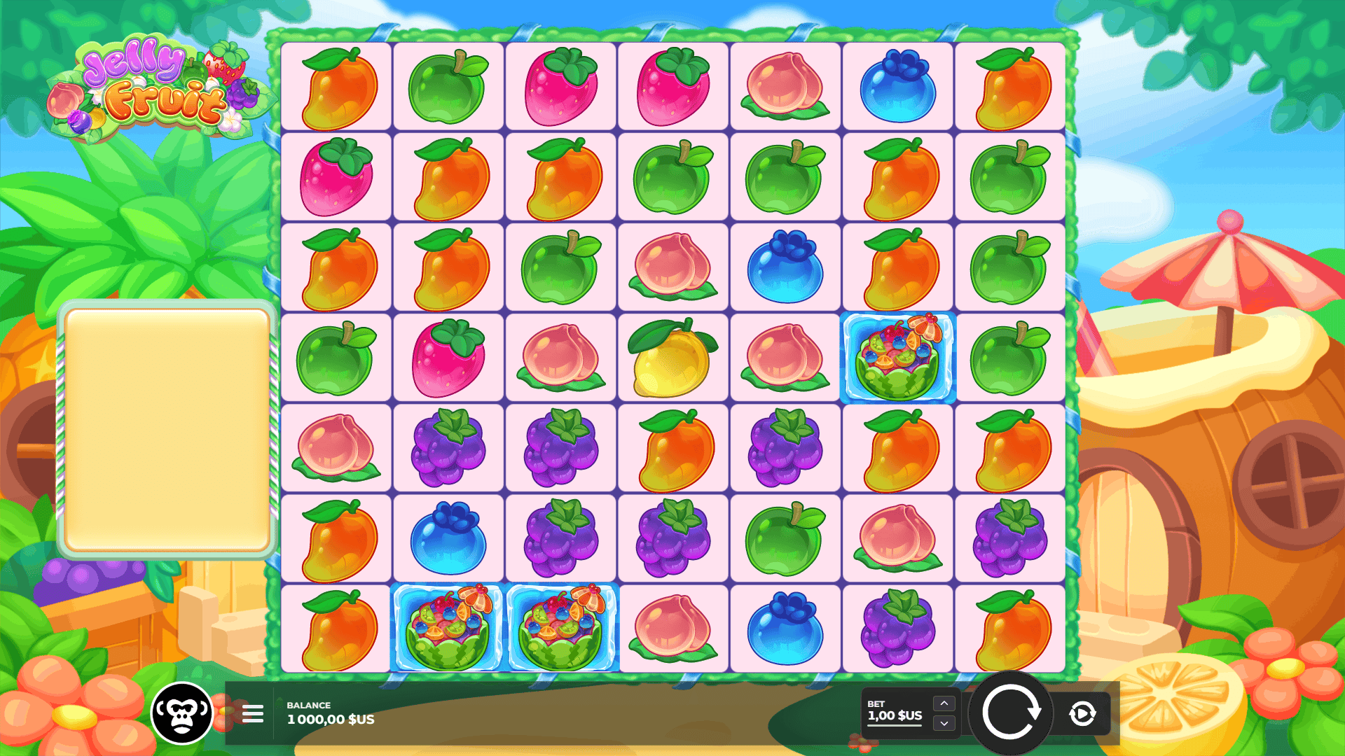 Jelly Fruit slot gameplay reels