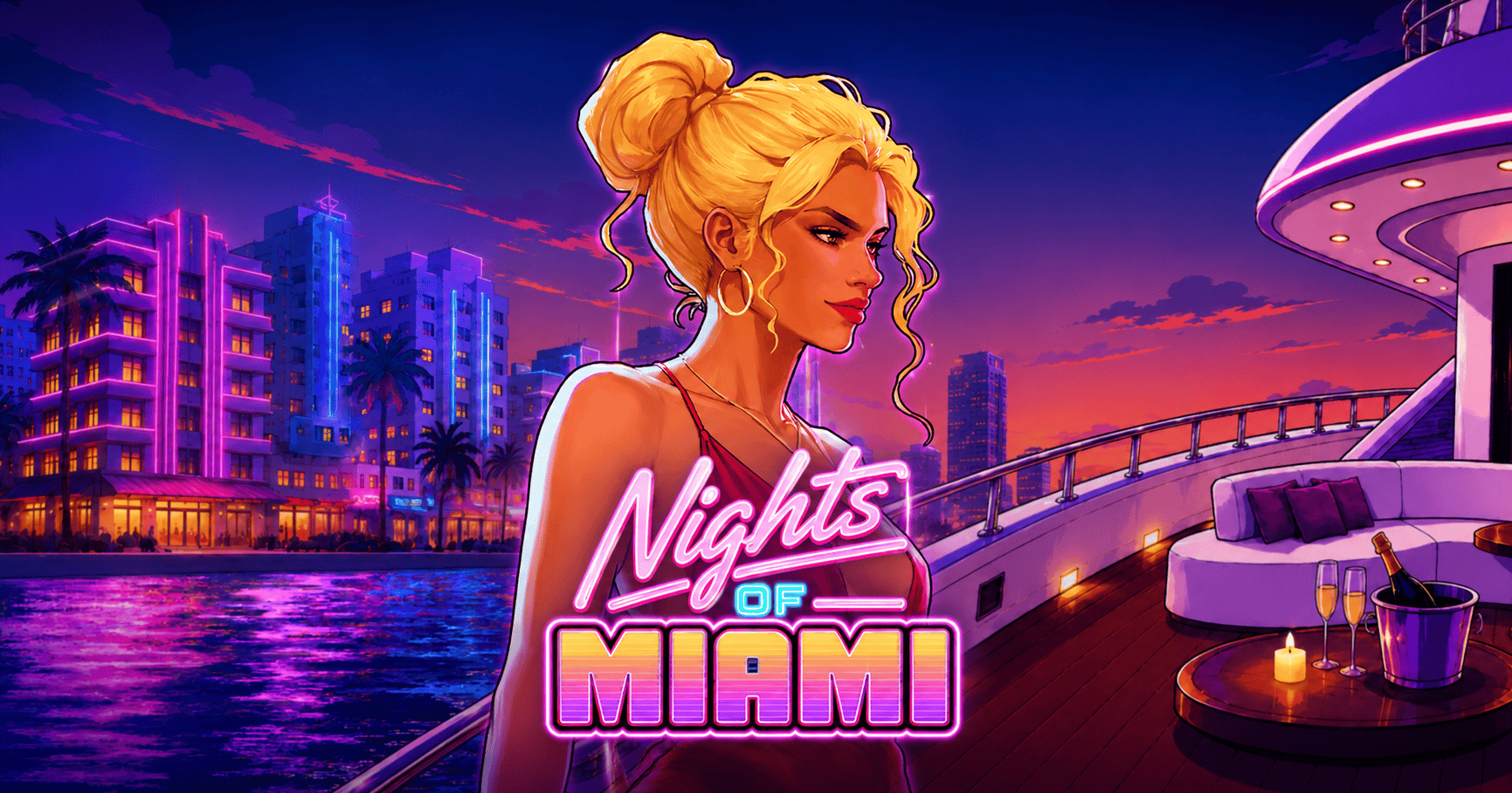 Nights Of Miami Slot Demo by MadLab Gaming slot cover image