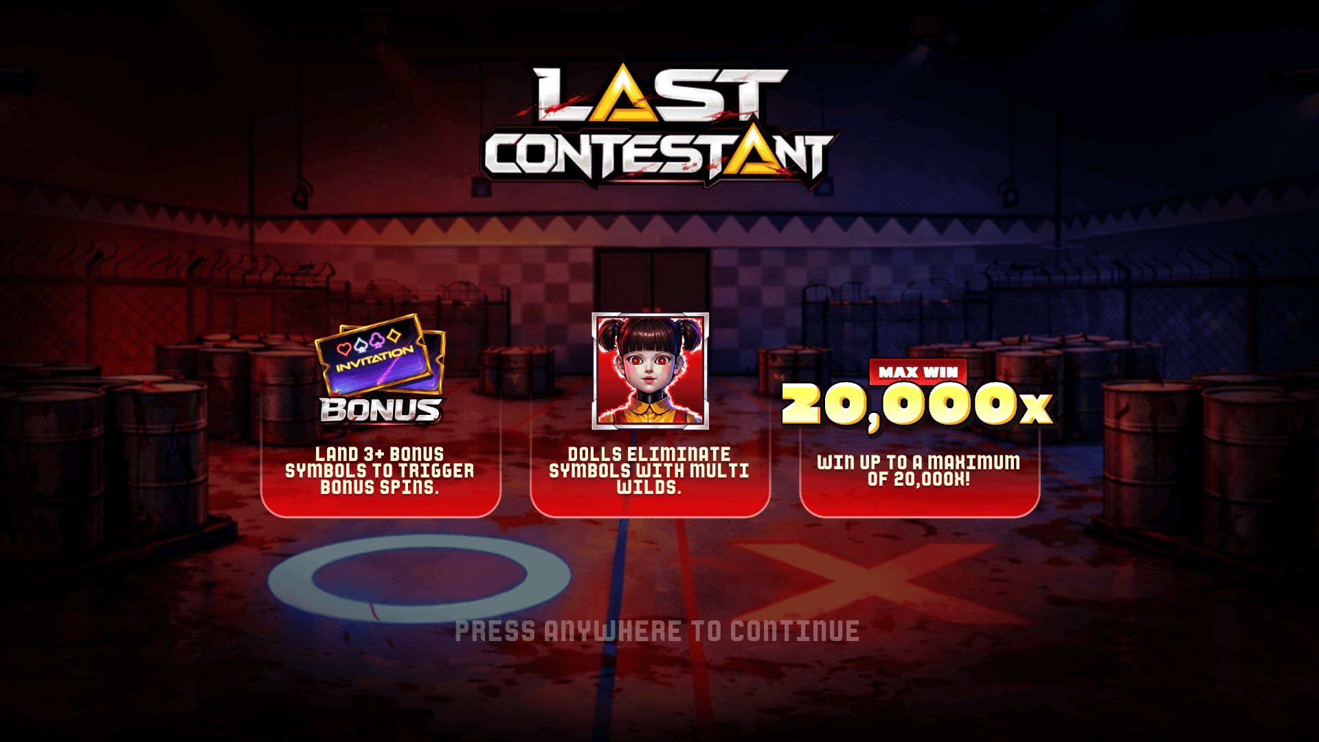 The Last Contestant slot intro screen