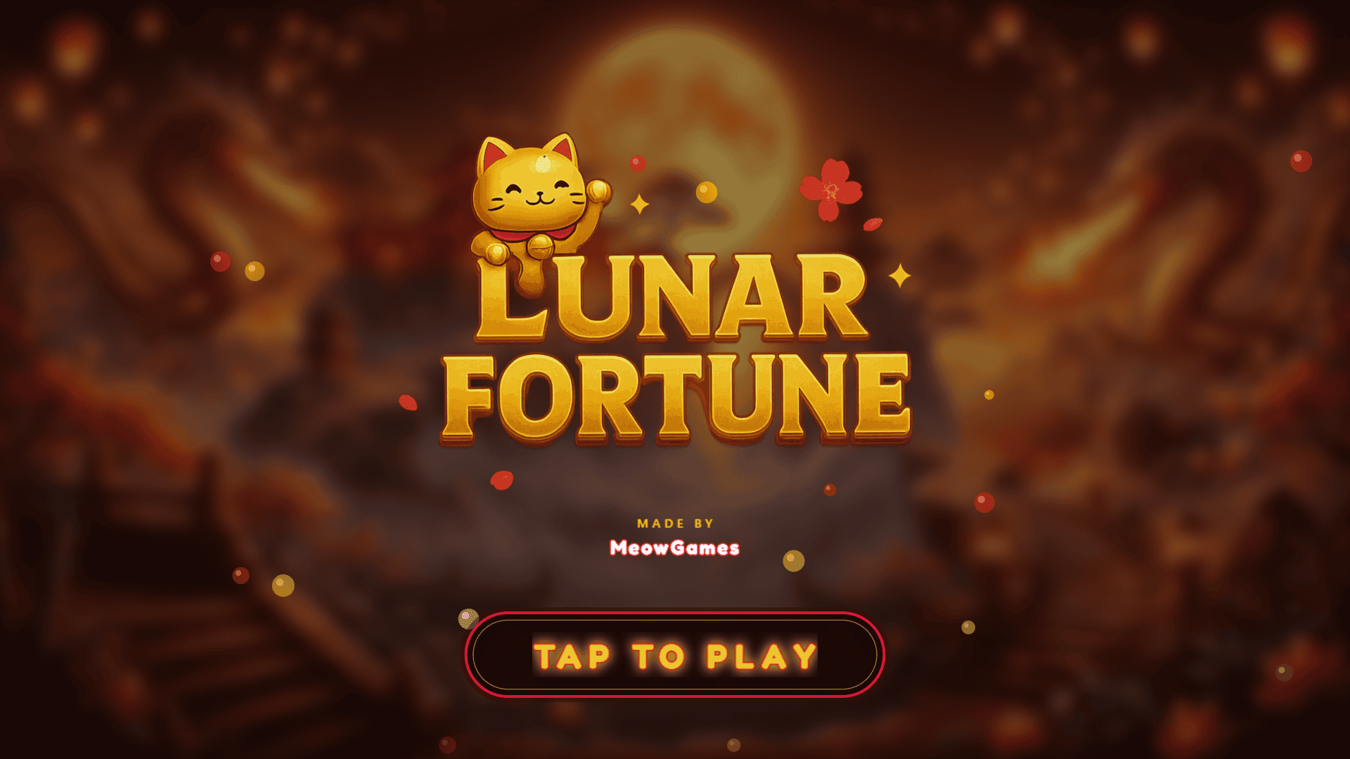Lunar Fortune slot intro screen