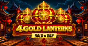 4 Gold Lanterns Hold and Win