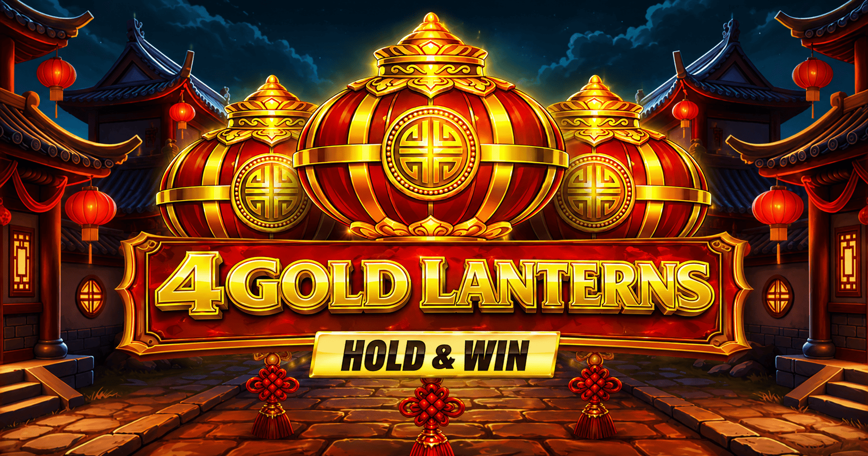 4 Gold Lanterns Hold and Win Slot Demo by Novomatic slot cover image