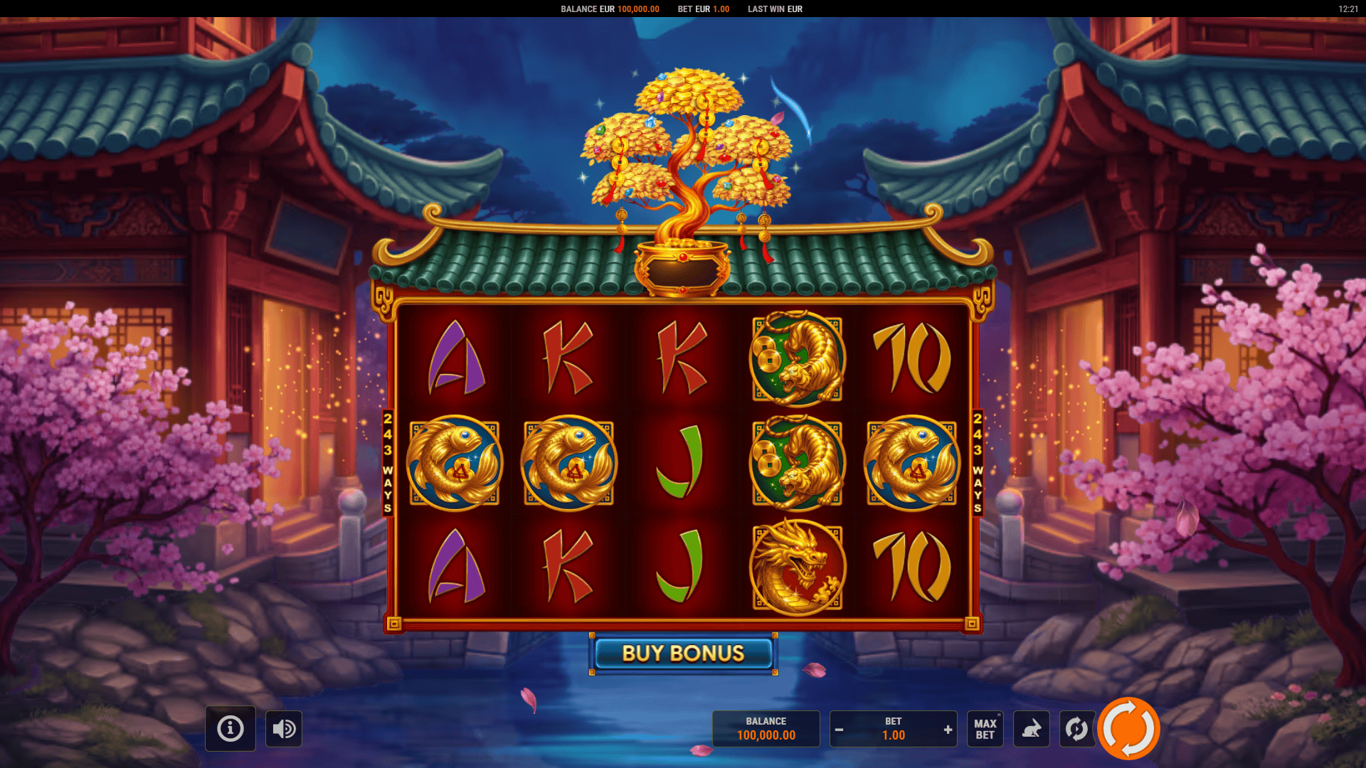 Bonsai Gold 2: Age of Prosperity slot gameplay reels