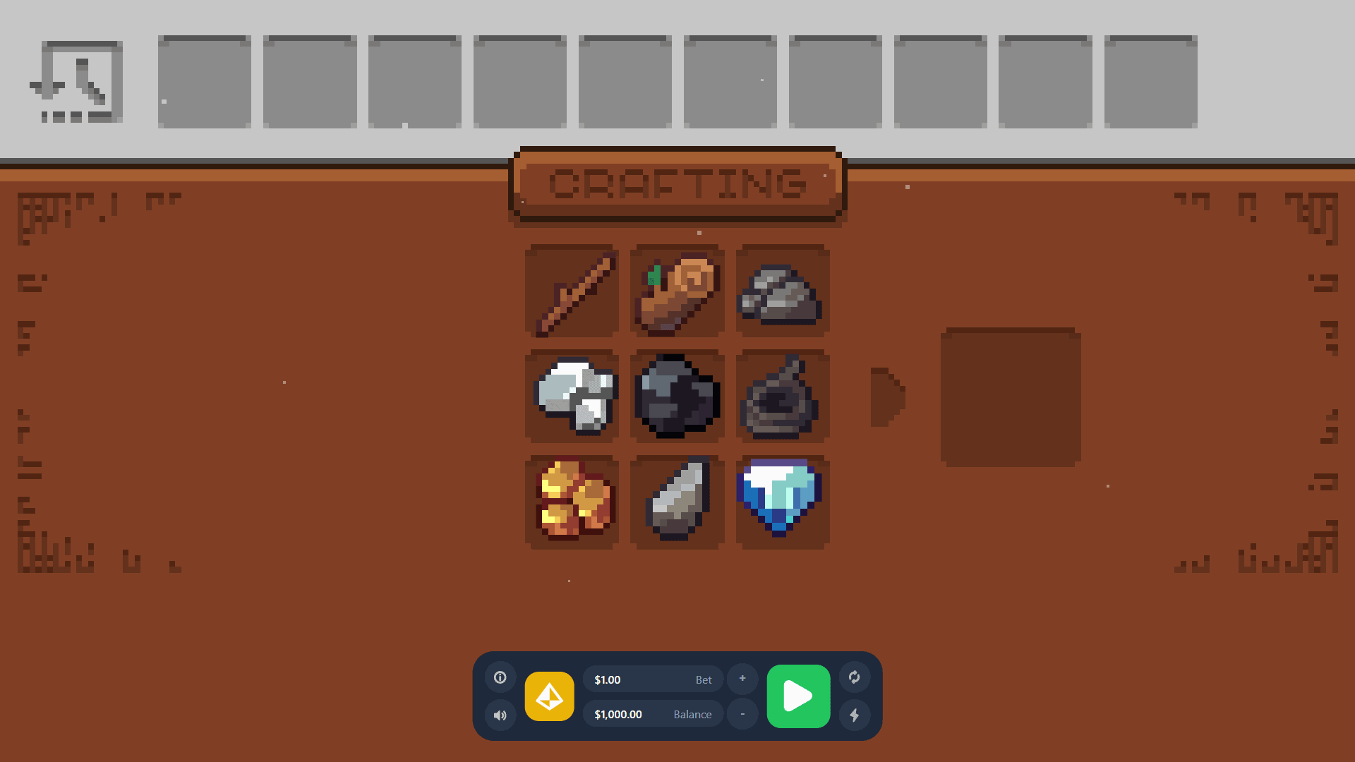 Craft Hero slot gameplay reels