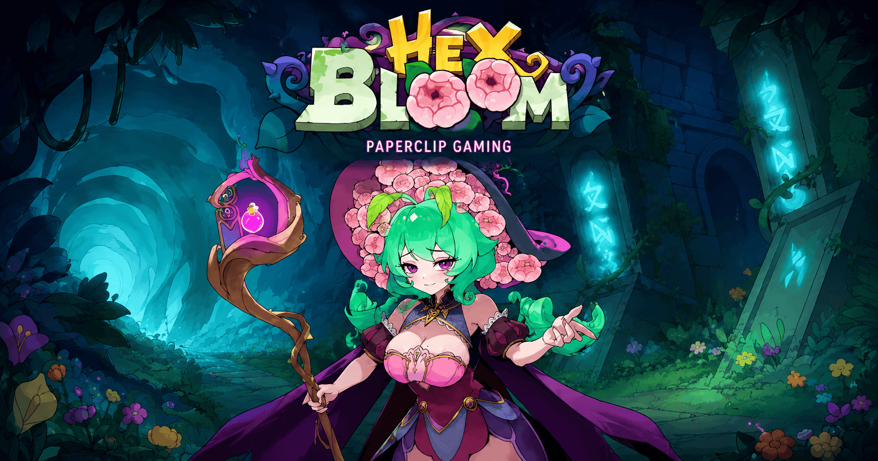Hex Bloom Slot Demo by Paperclip Gaming slot cover image