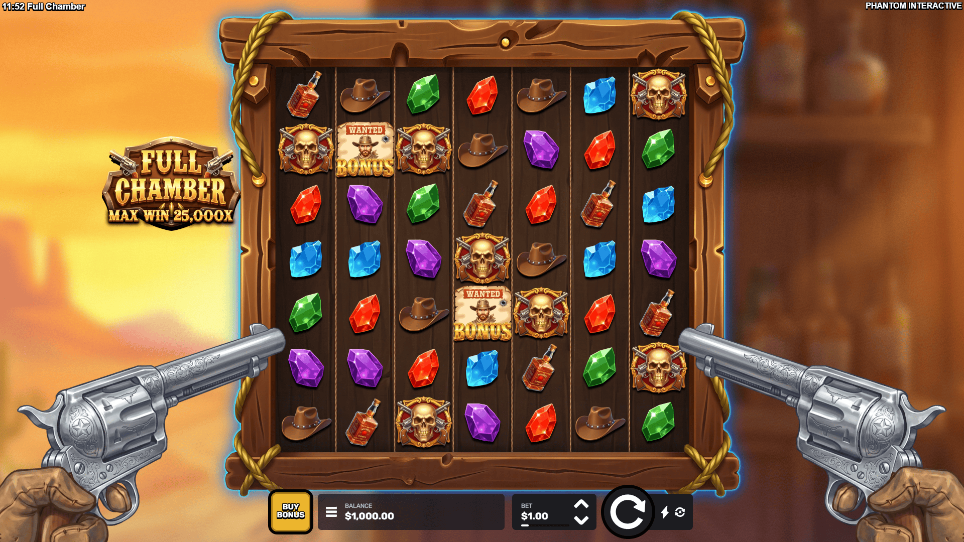 Full Chamber slot gameplay reels