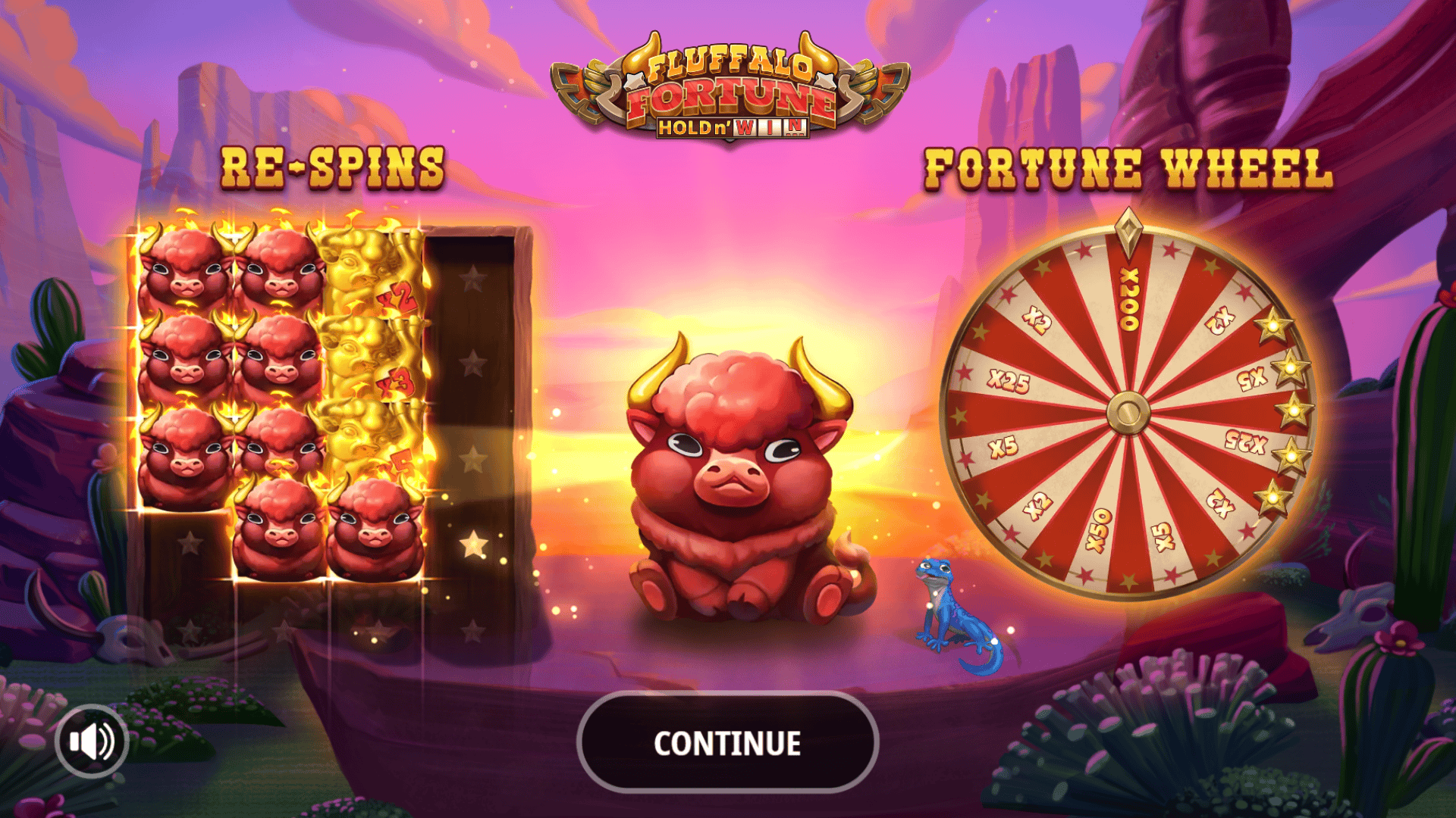 Fluffalo Fortune: Hold n' Win slot intro screen