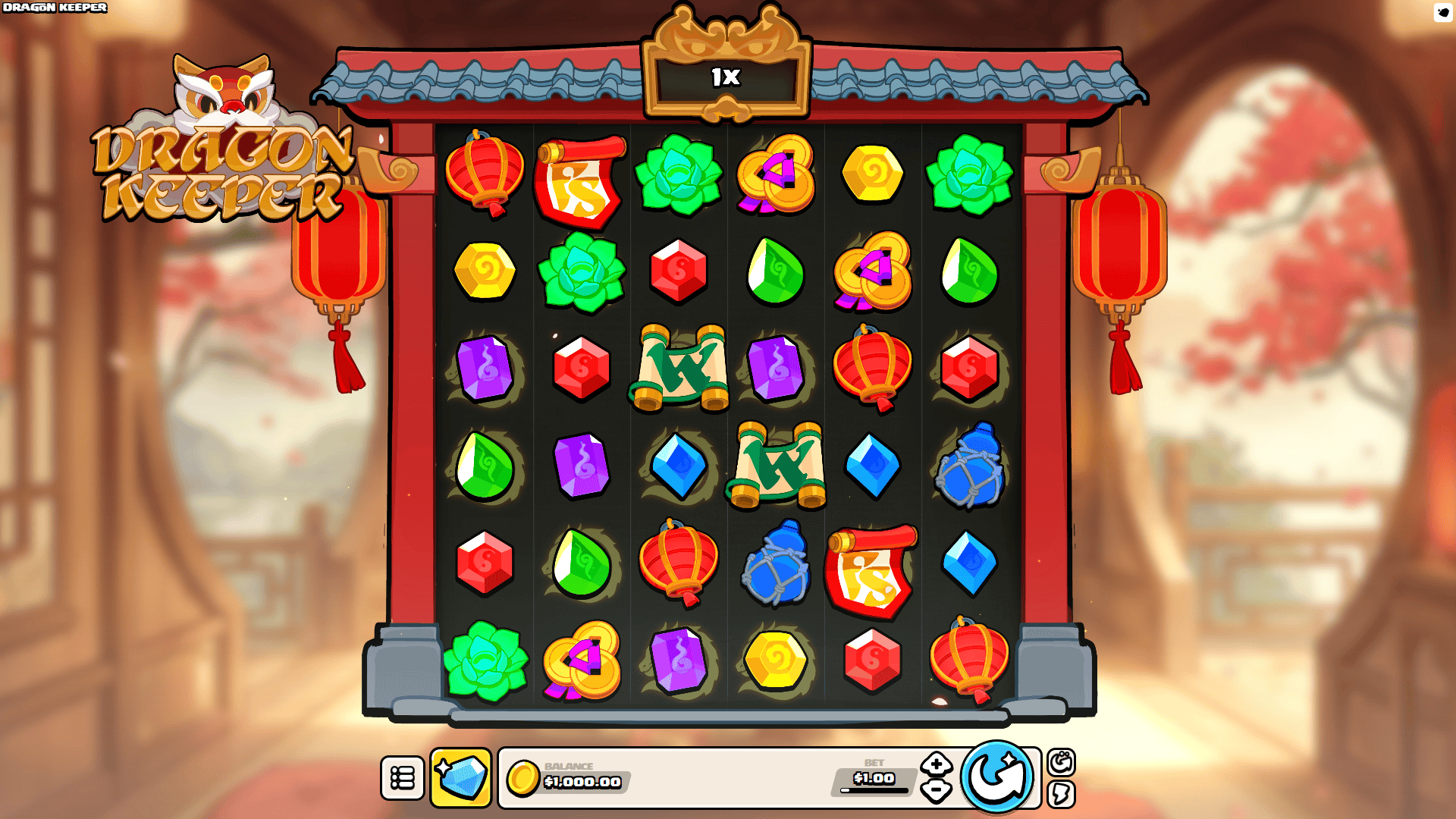 Dragon Keeper slot gameplay reels