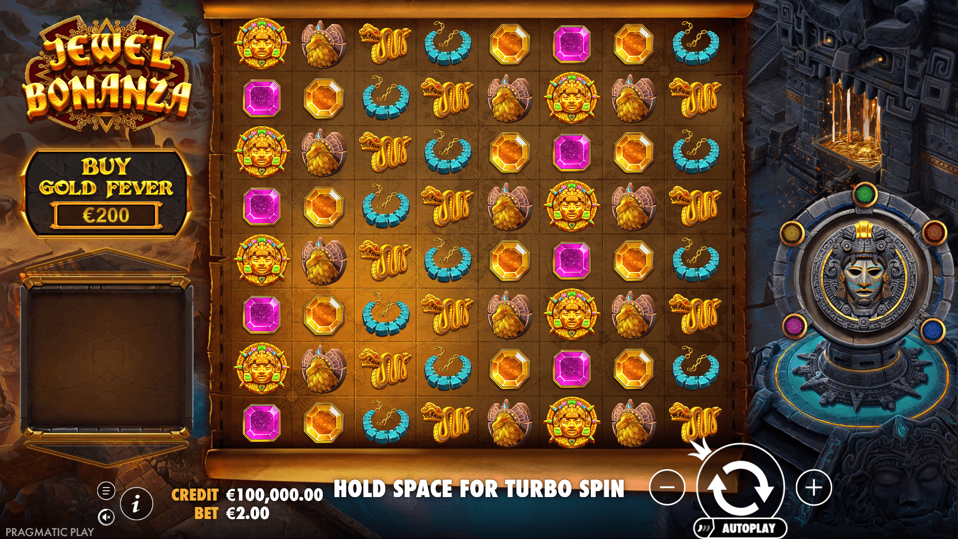 Jewel Bonanza slot gameplay reels