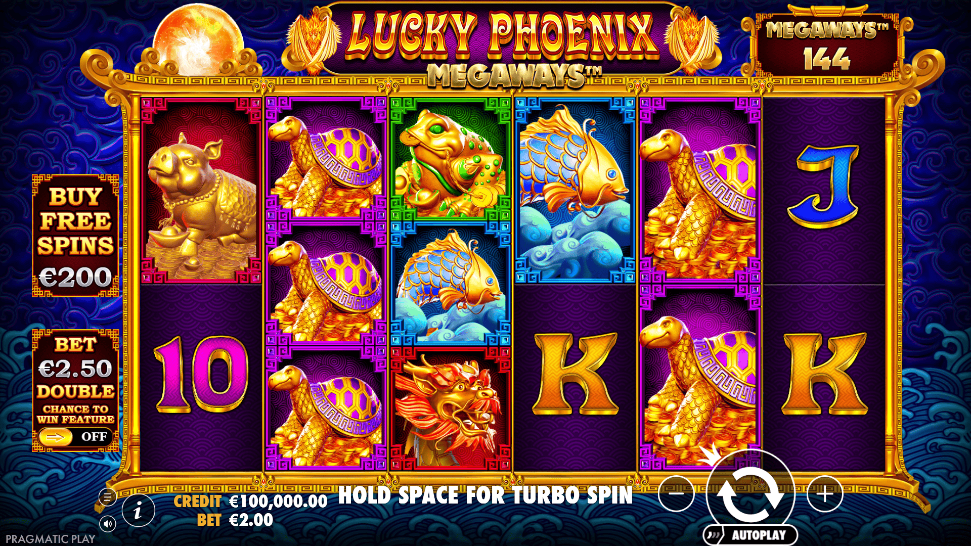 Lucky Phoenix Megaways slot gameplay reels