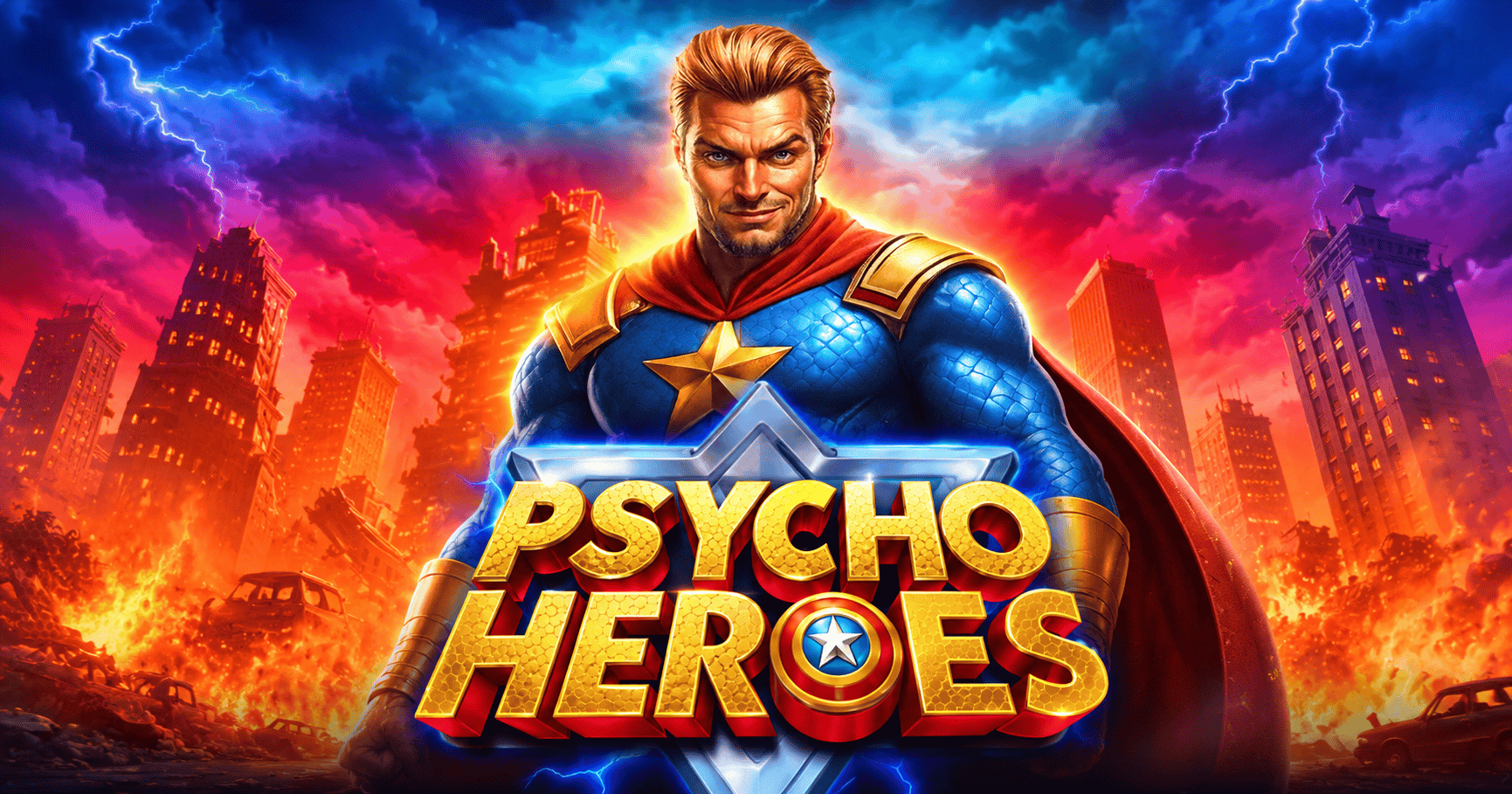 Psycho Heroes Slot Demo by Pragmatic Play slot cover image