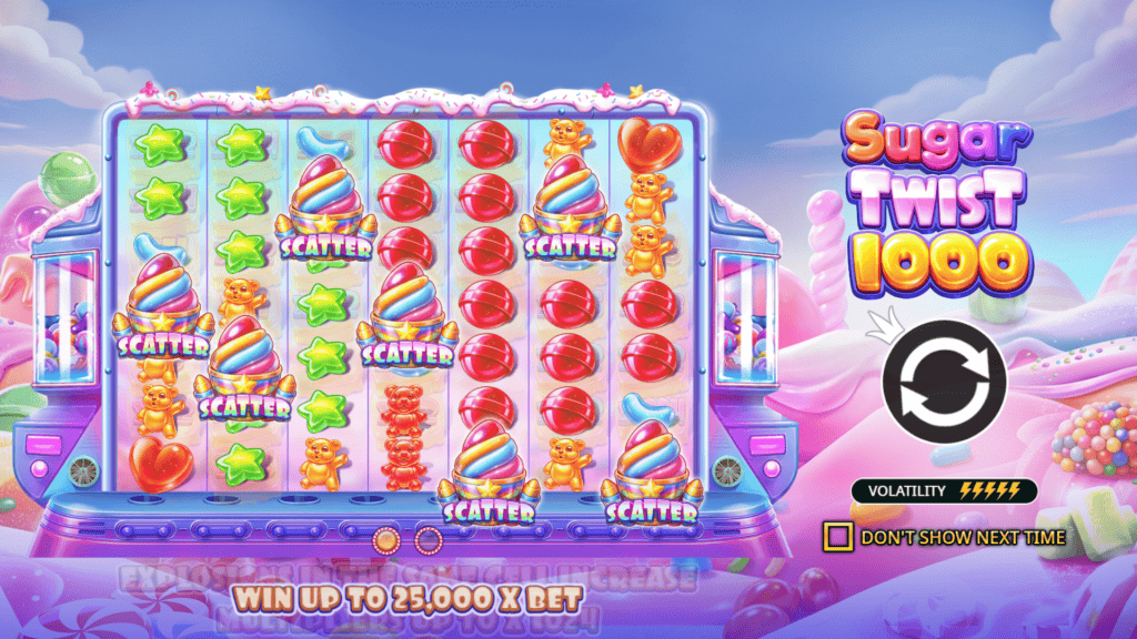 Pragmatic play sugar twist 1000 intro screen