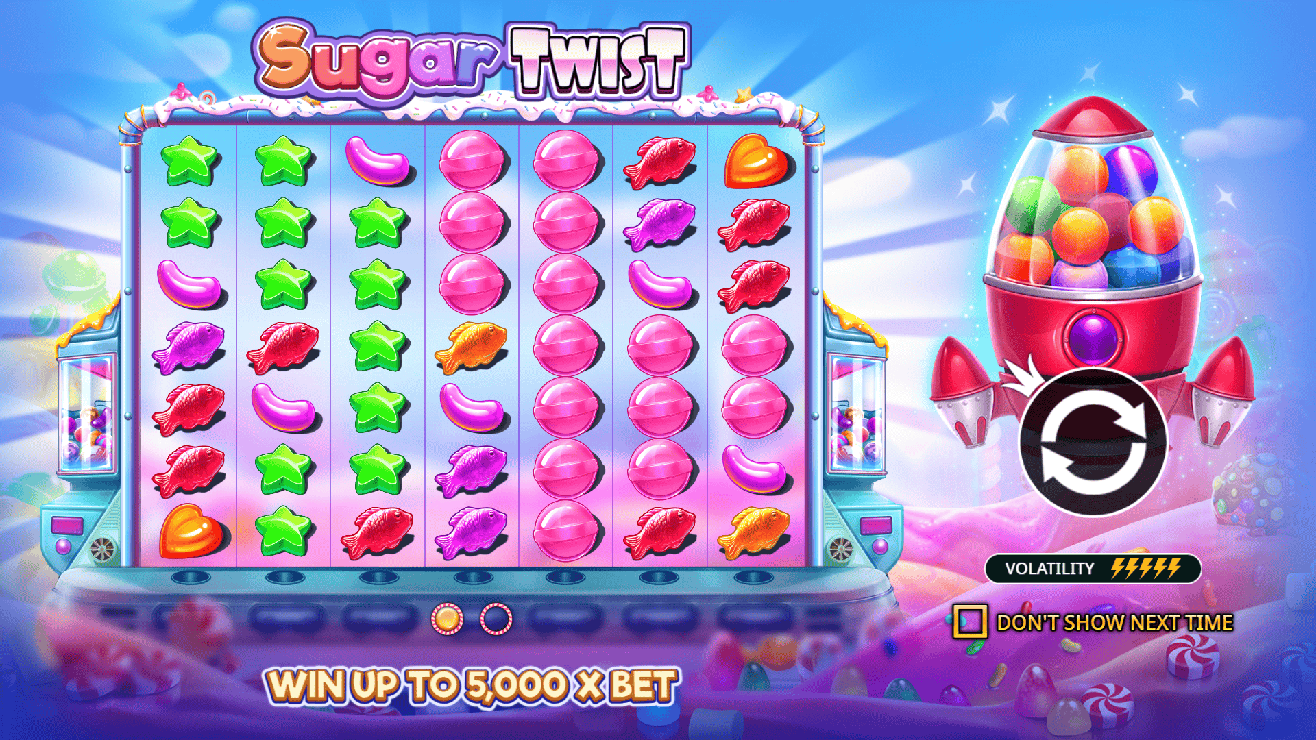 Sugar Twist slot intro screen