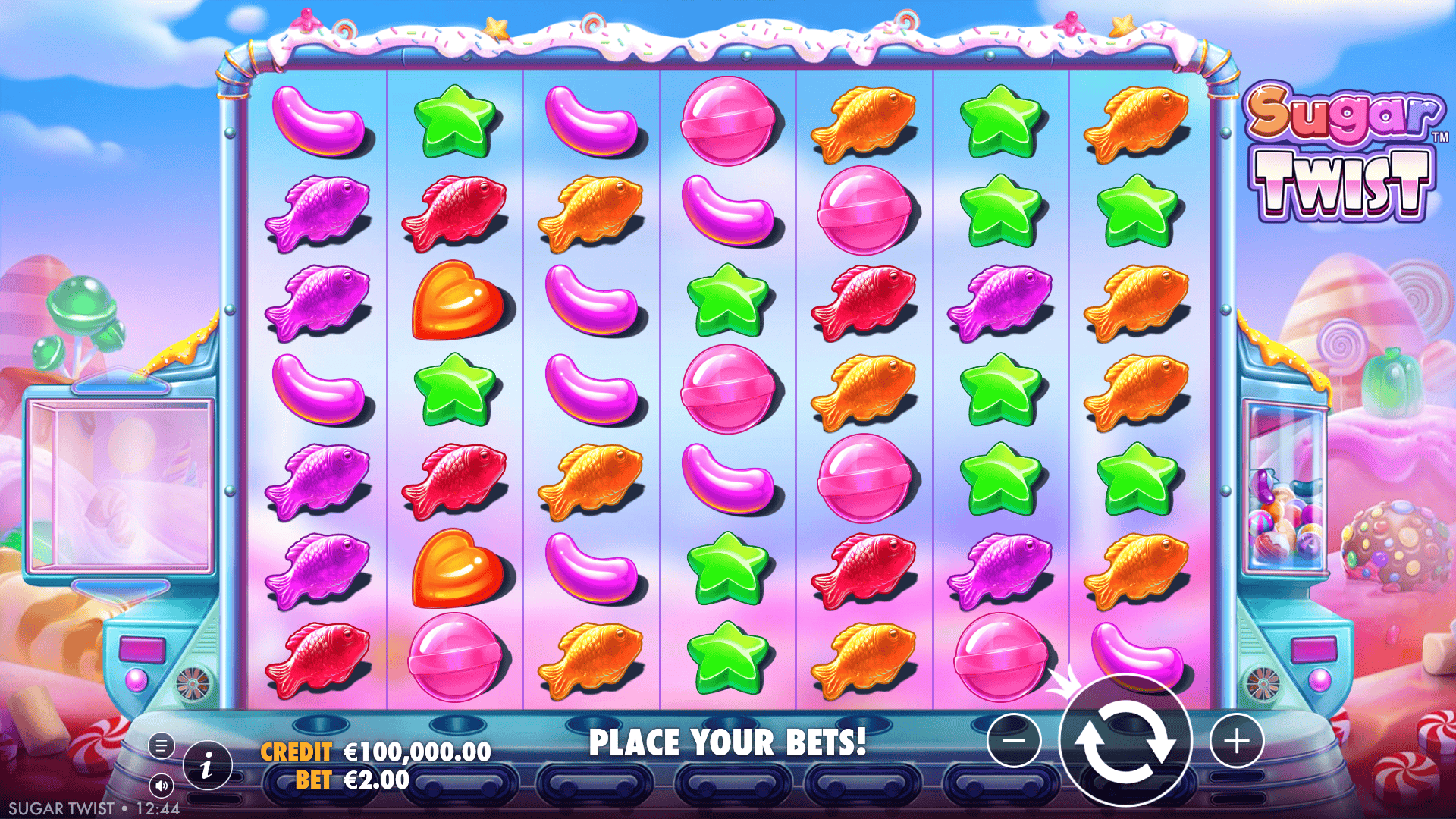 Sugar Twist slot gameplay reels