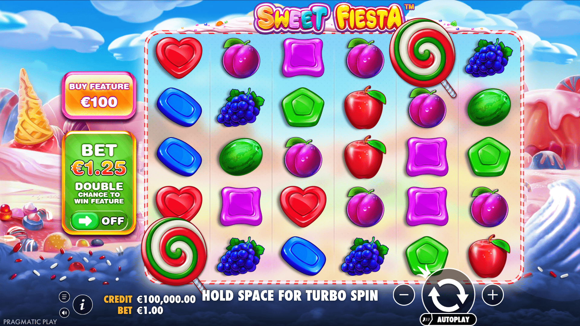 Sweet Fiesta slot gameplay reels
