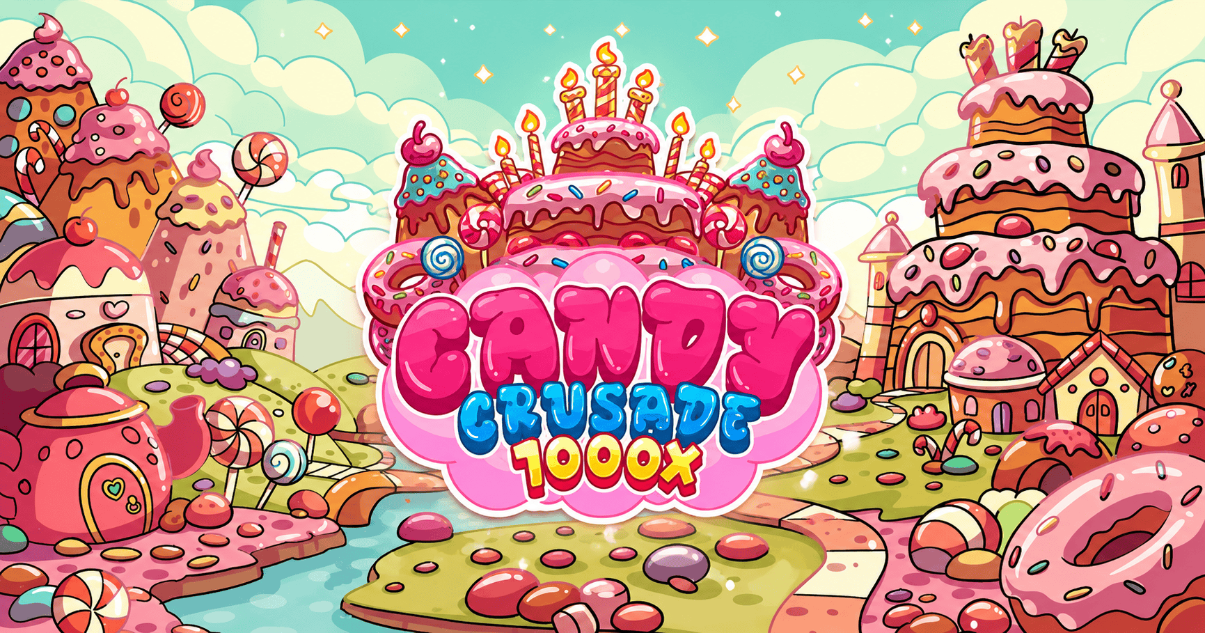 Candy Crusade 1000x Slot Demo by Rabbit Gaming slot cover image