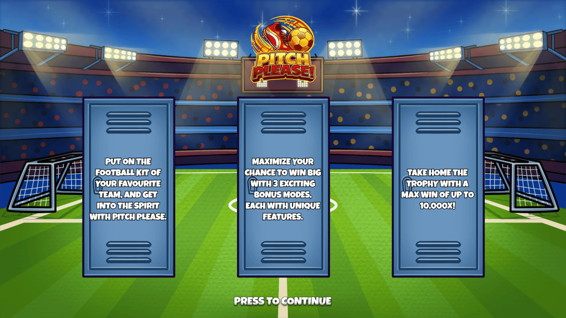 Pitch Please slot intro screen