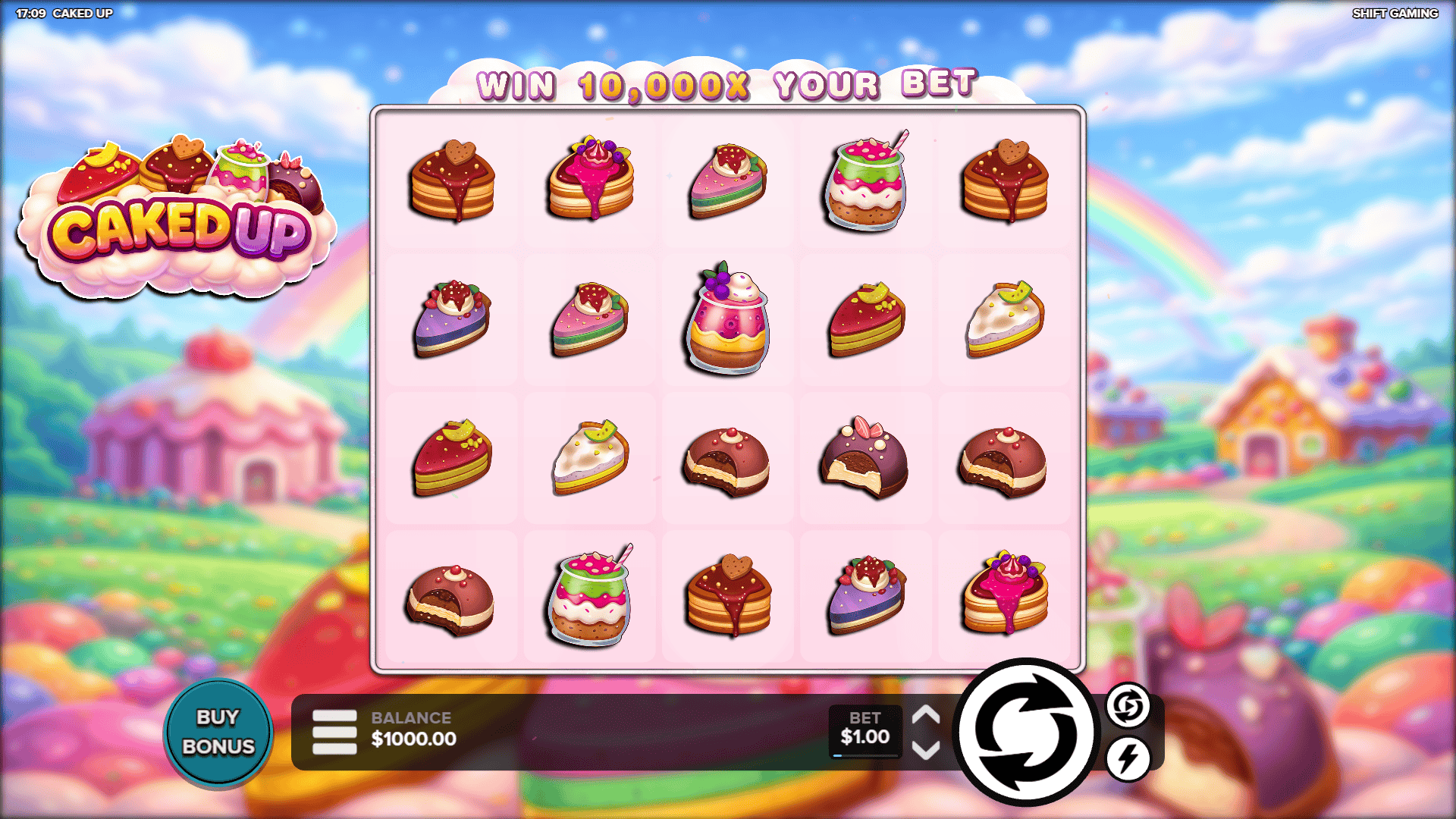 Caked Up slot gameplay reels