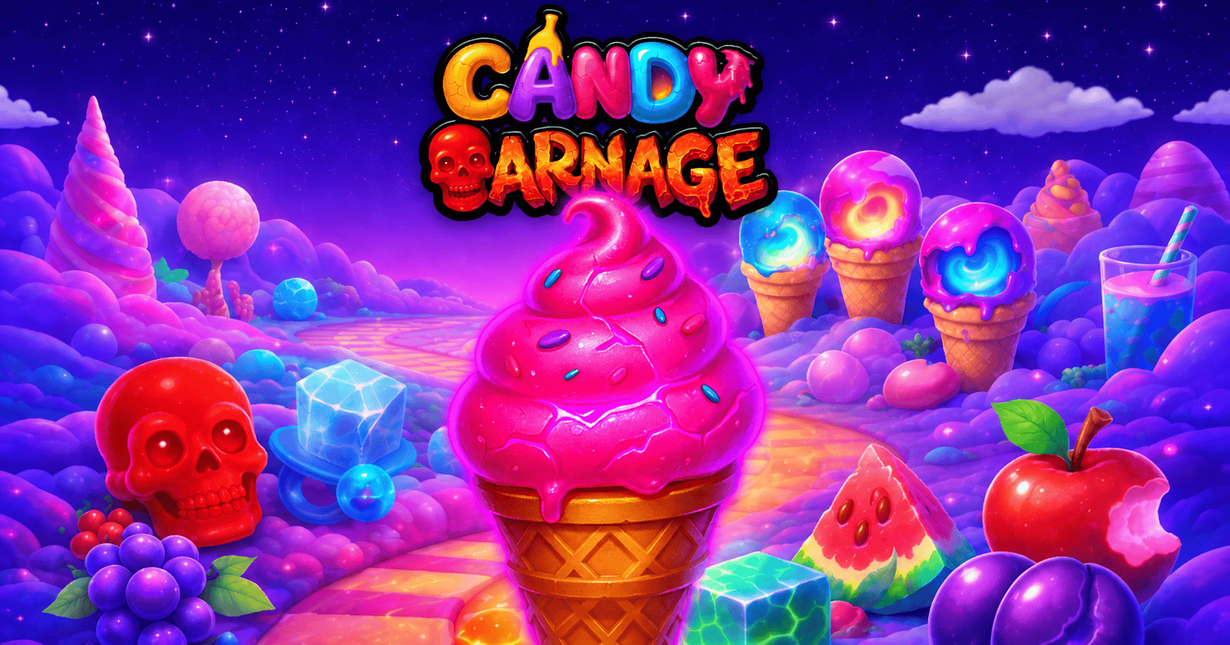 Candy Carnage Slot Demo by Shift Gaming slot cover image