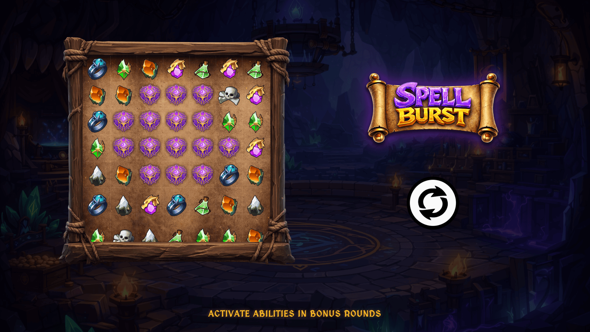 Spellburst slot intro screen