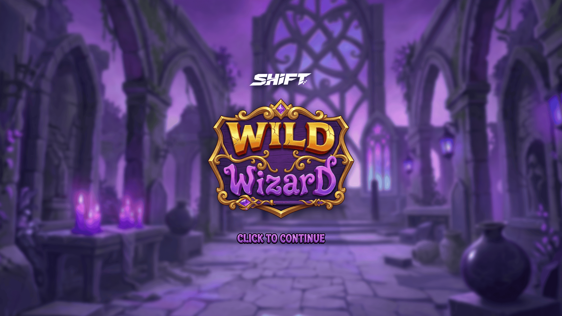 Wild Wizard slot intro screen